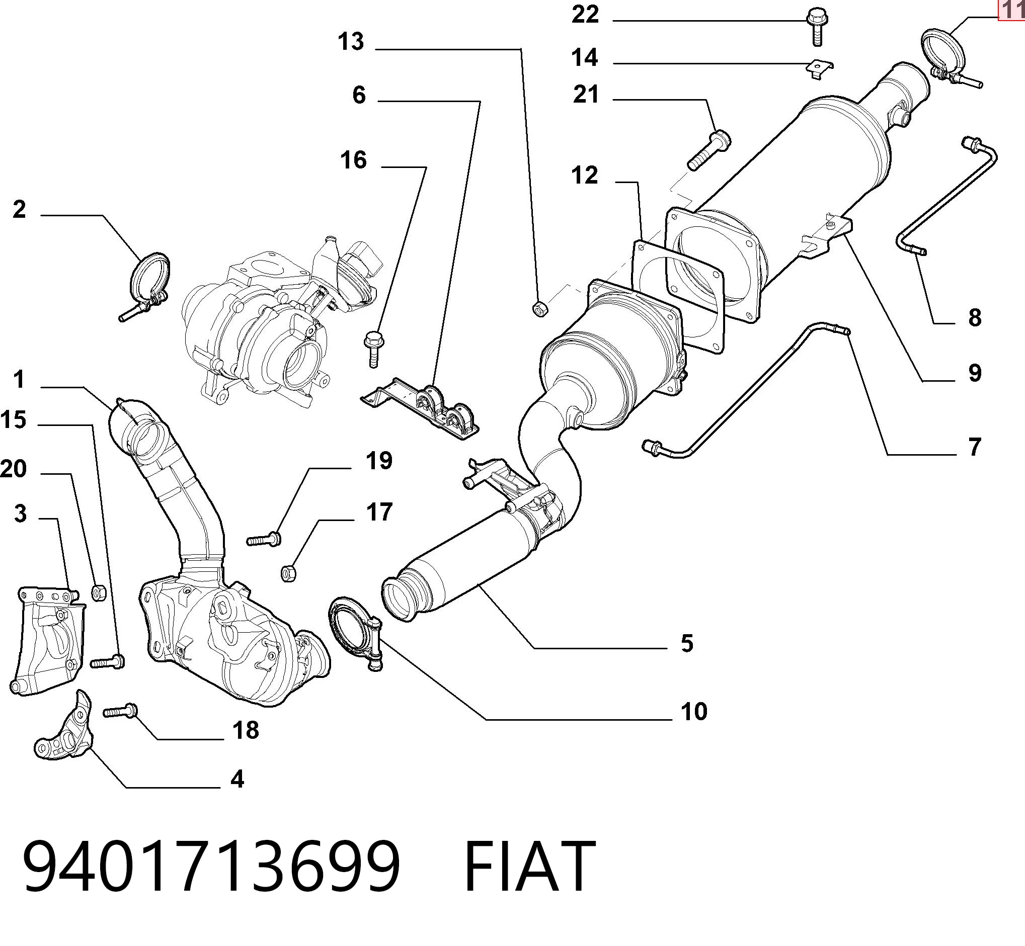9401713699 Fiat/Alfa/Lancia