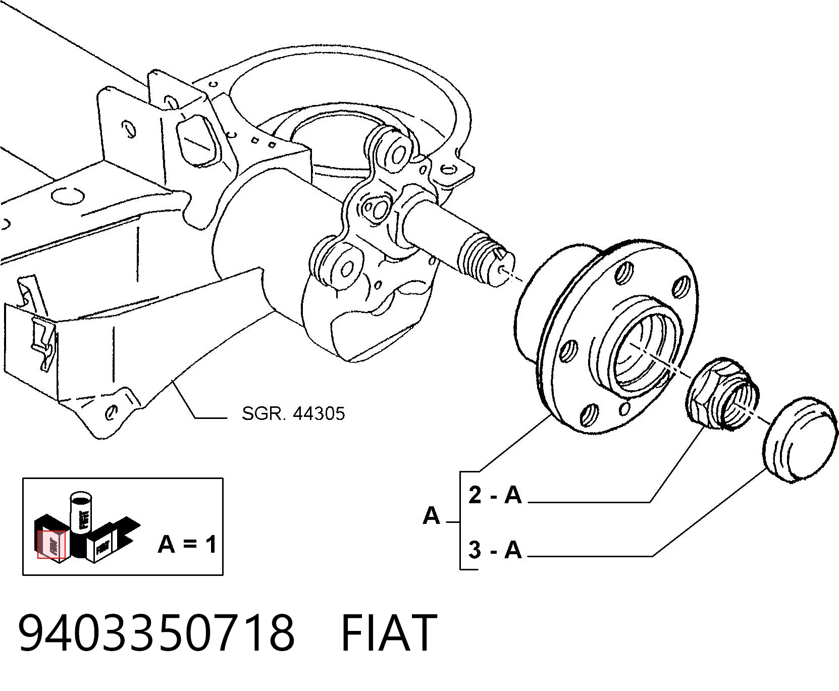 Buje de rueda trasero Citroen C8  (2002-2008)