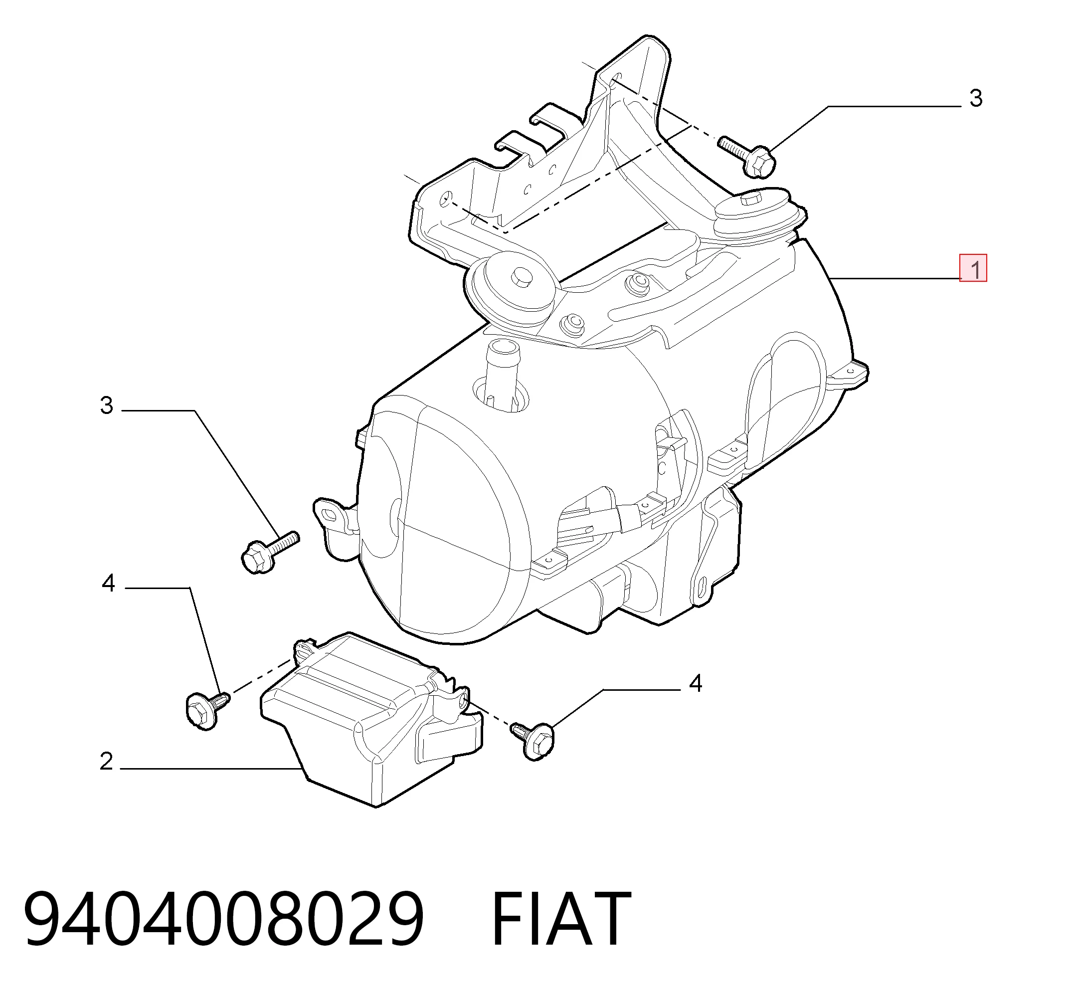 Bomba de dirección asistida 9404008029 FIAT