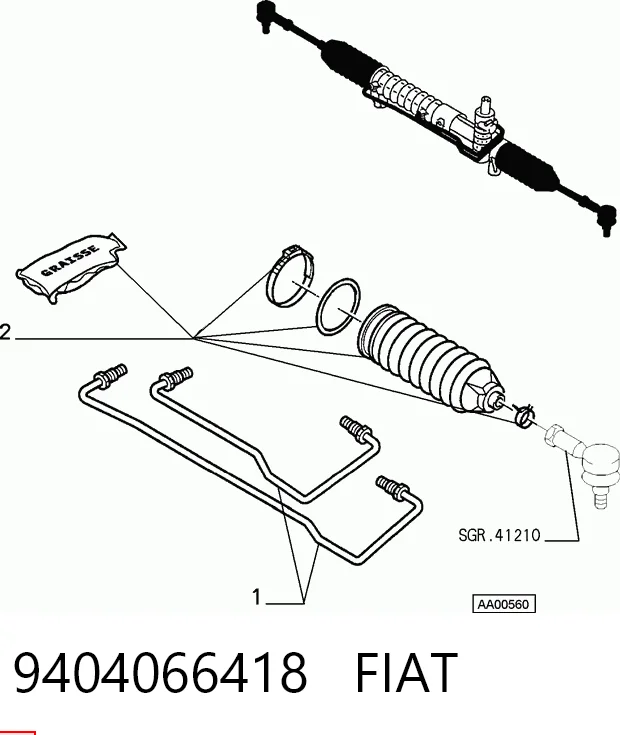 Fuelle dirección para Fiat Scudo 220L