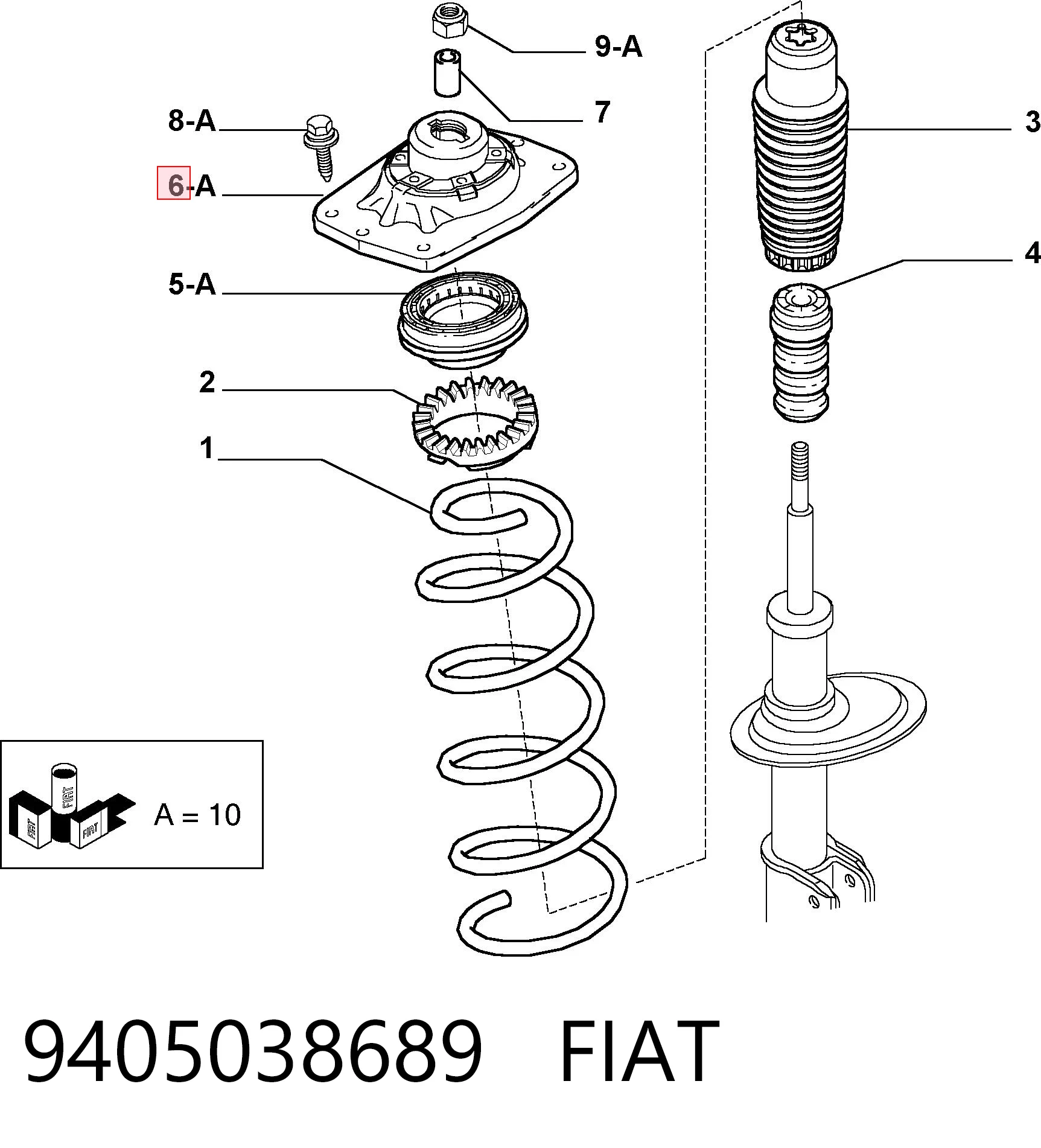 9405038689 Fiat/Alfa/Lancia