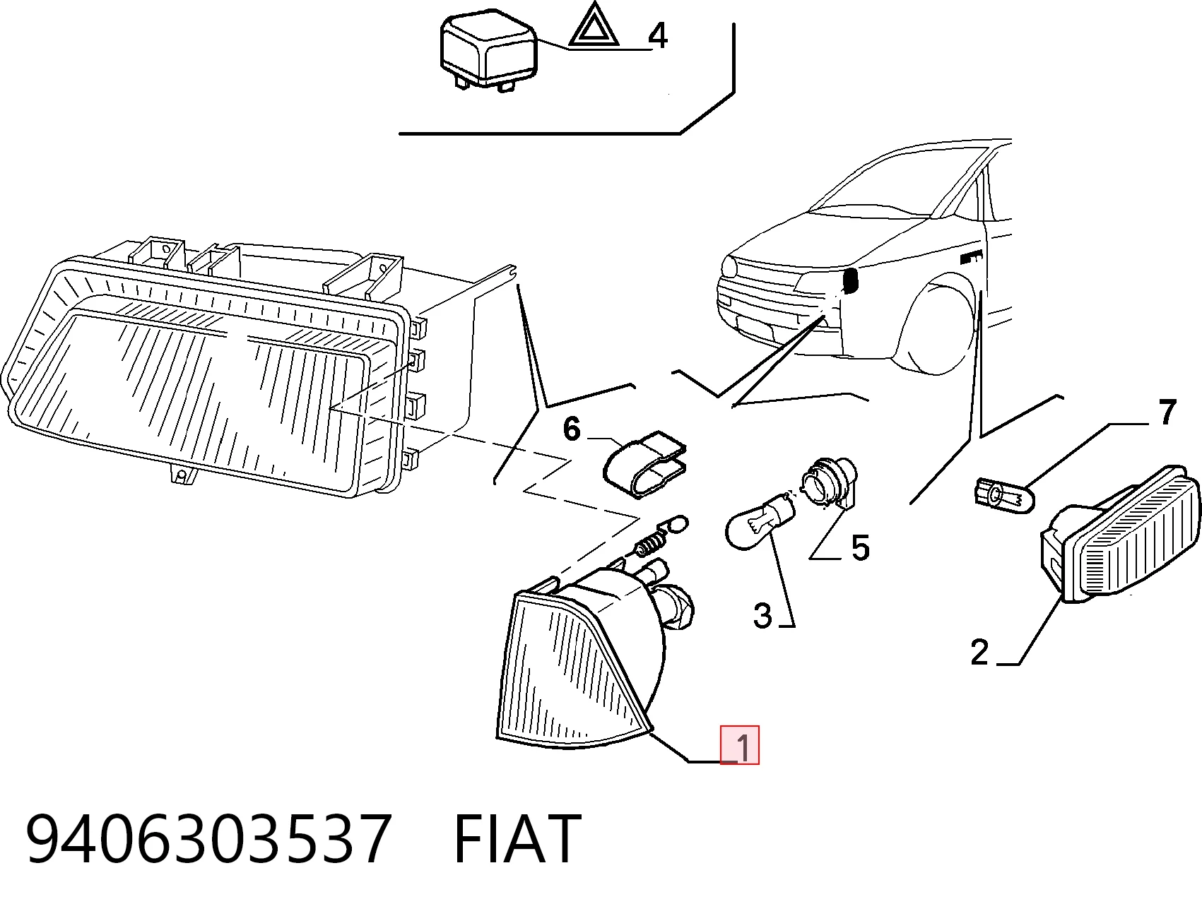 9406303537 Fiat/Alfa/Lancia