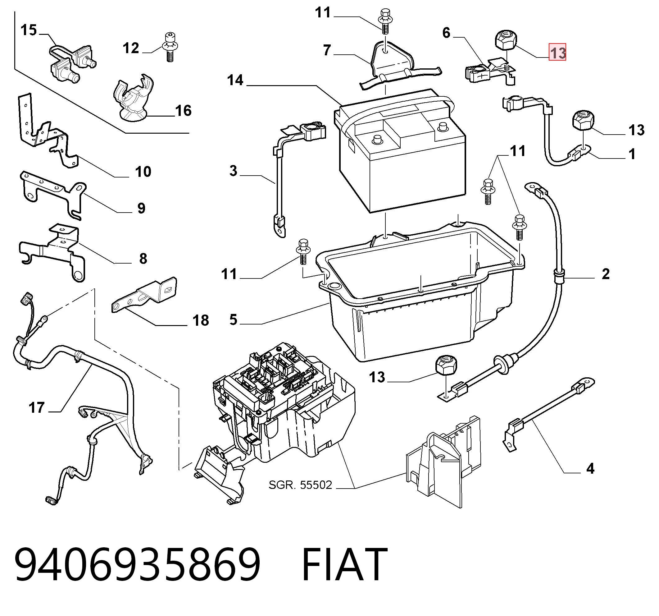 9406935869 Fiat/Alfa/Lancia