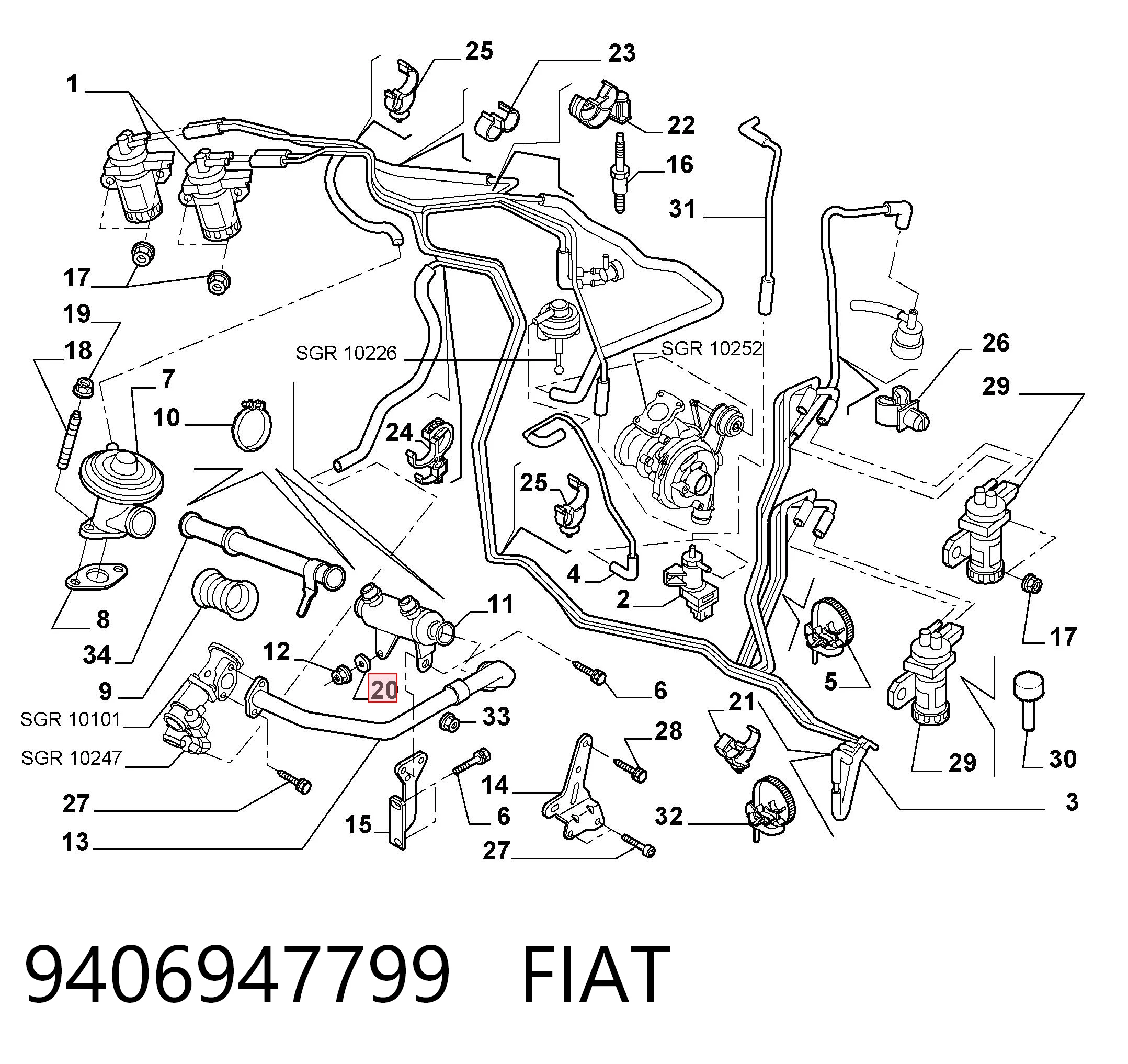 9406947799 Fiat/Alfa/Lancia