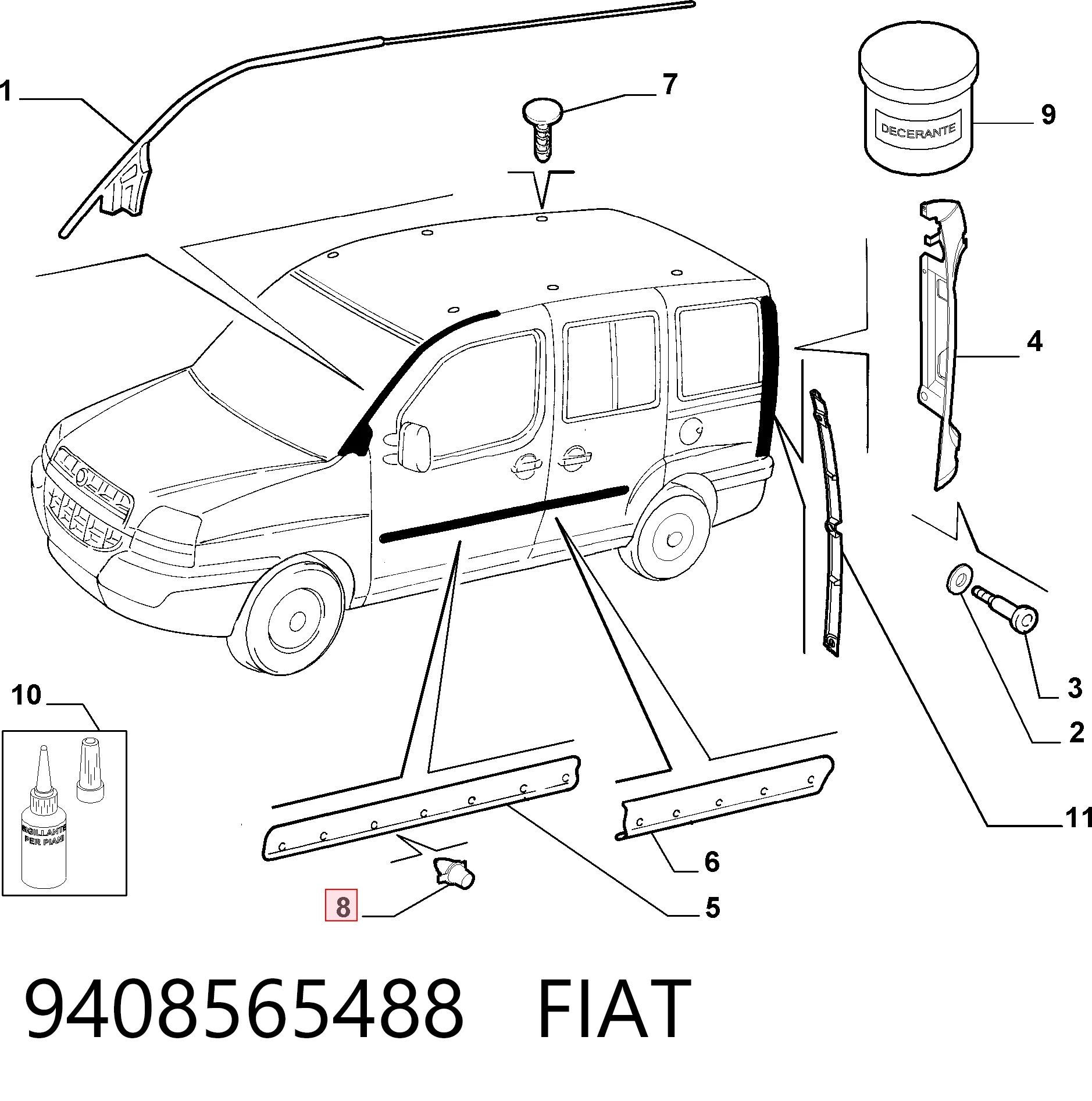 9408565488 Fiat/Alfa/Lancia