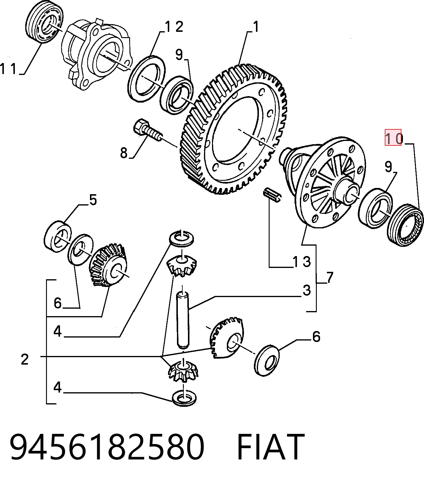 9456182580 Fiat/Alfa/Lancia