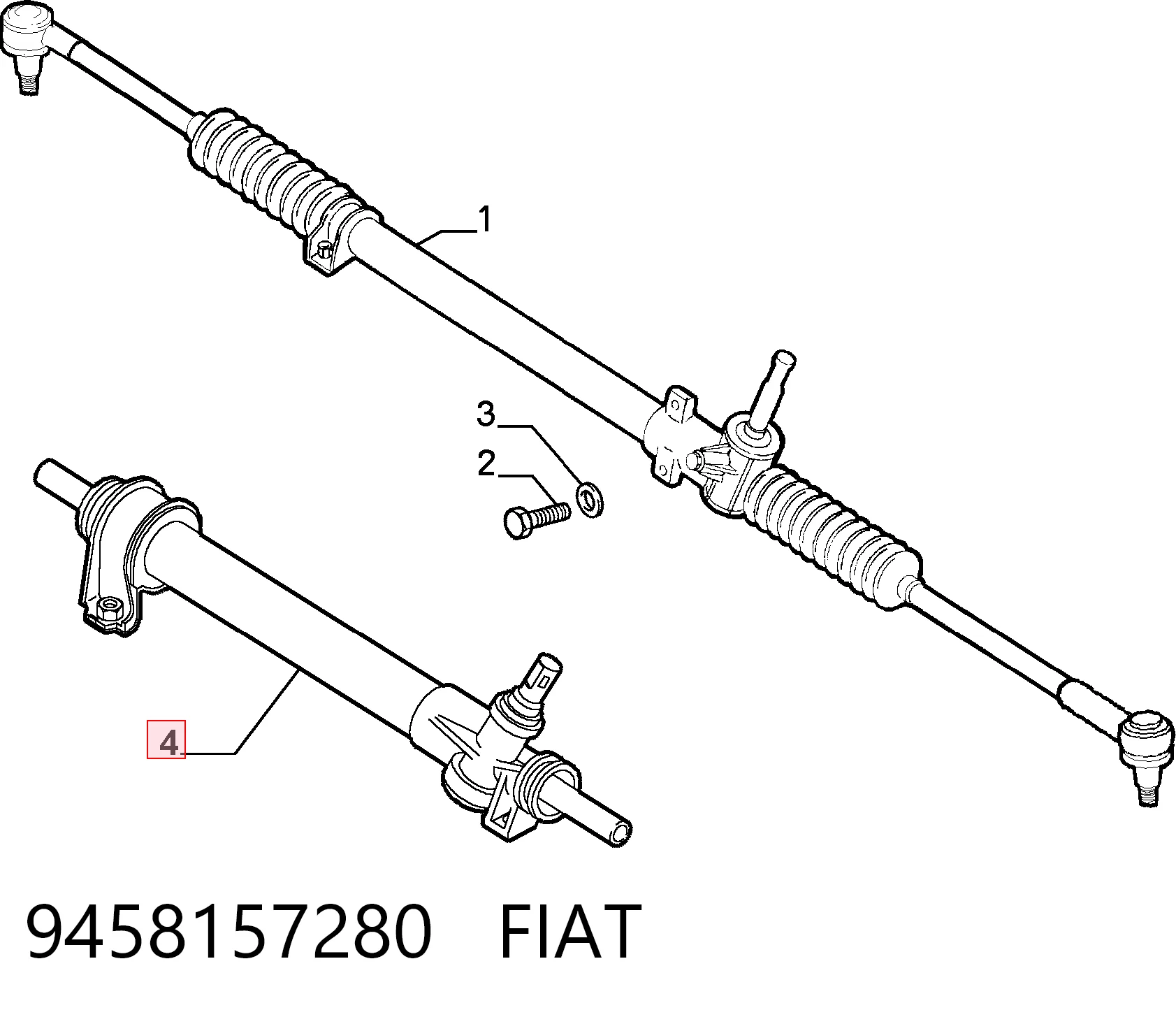 Cremallera de dirección para Fiat Ducato 290