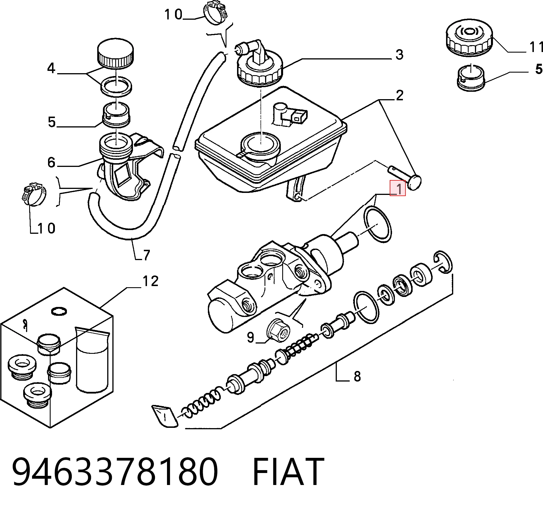 Cilindro principal de freno Peugeot Expert  (222)
