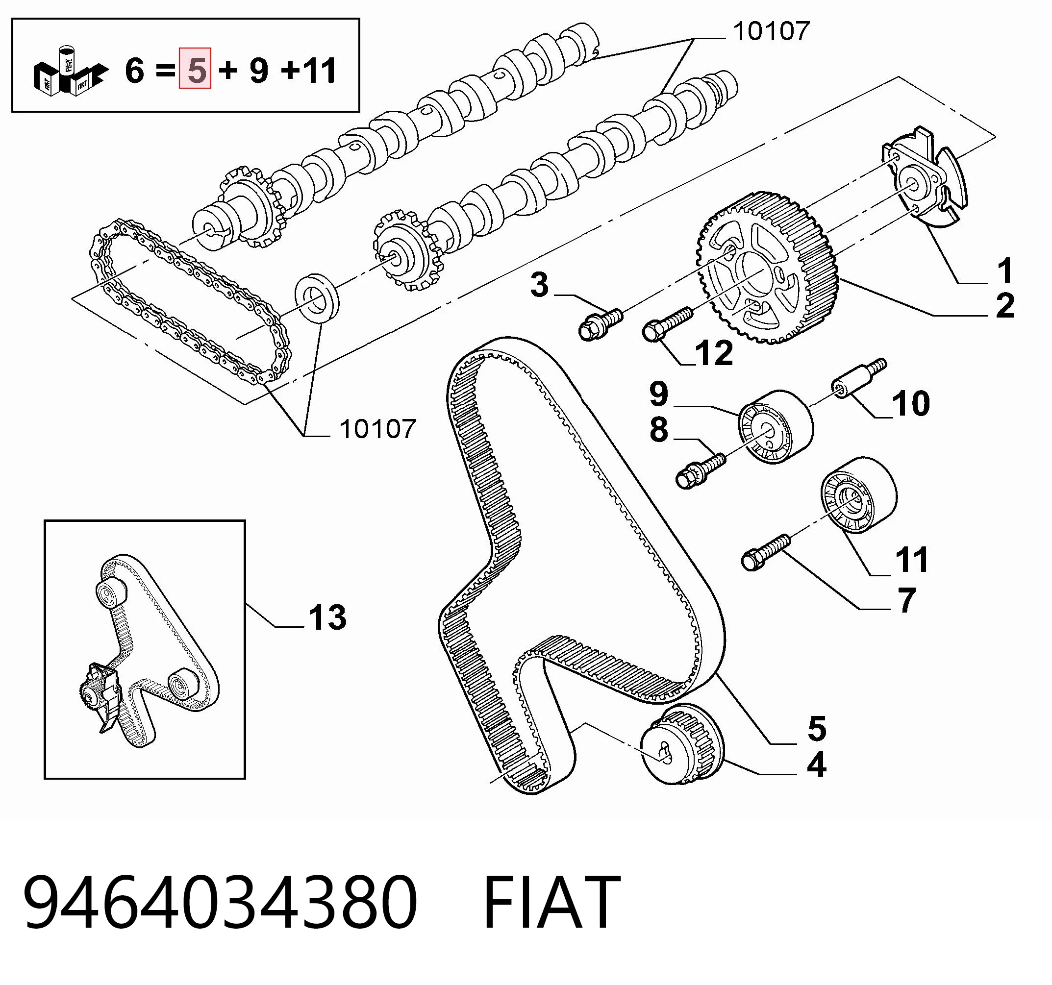 9464034380 Fiat/Alfa/Lancia