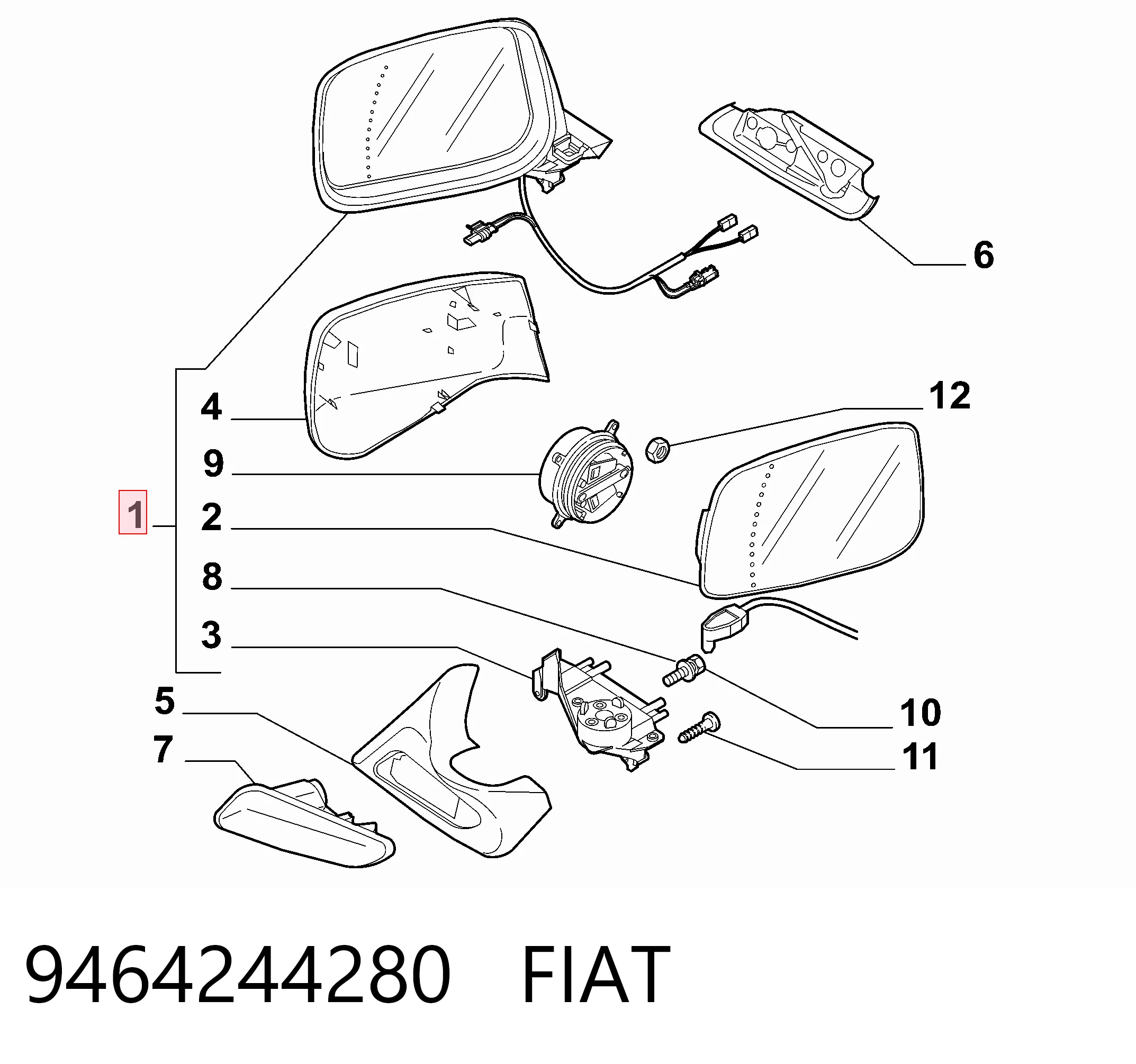 Comprar Espejo retrovisor izquierdo Peugeot 807 E a bajo precio
