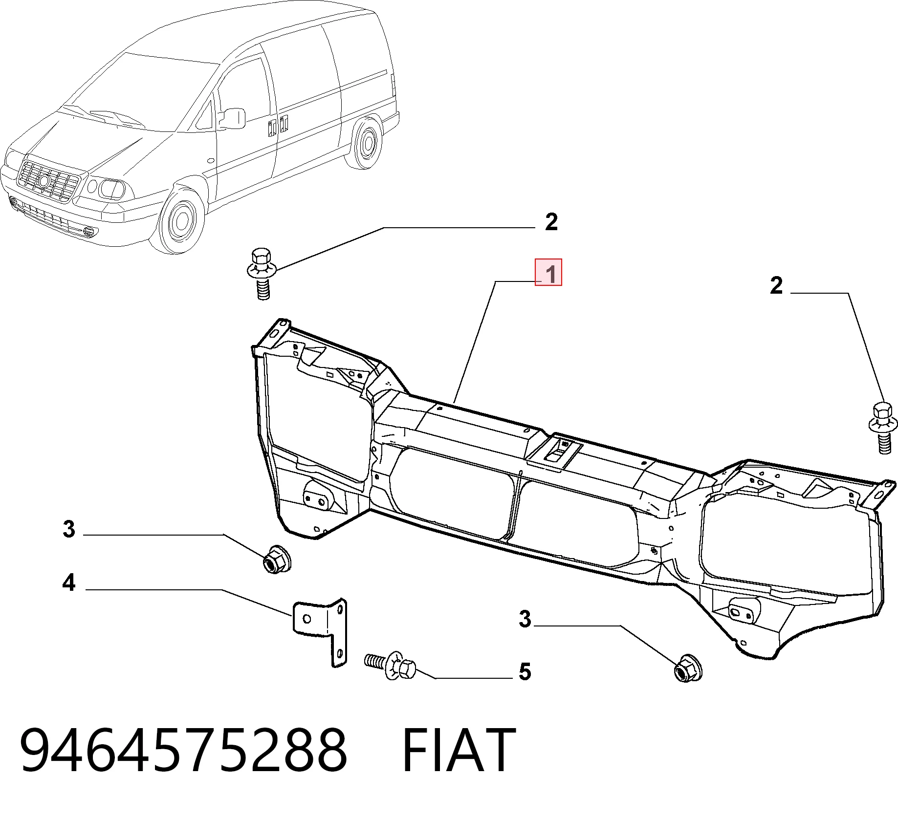 Comprar Panel de soporte del radiador y montaje de faros Citroen Jumpy II  a bajo precio
