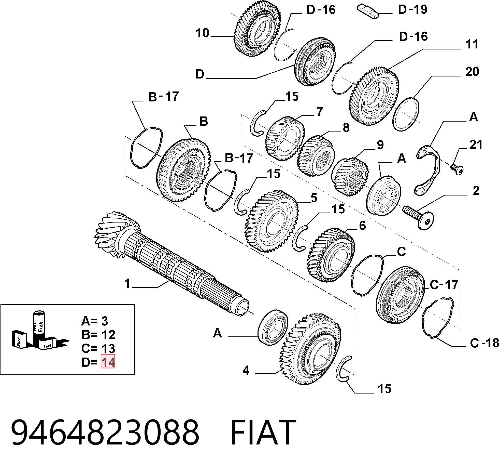 9464823088 Fiat/Alfa/Lancia