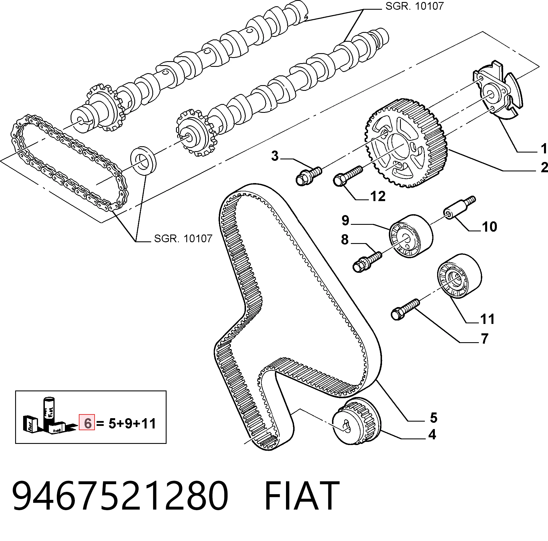 9467521280 Fiat/Alfa/Lancia