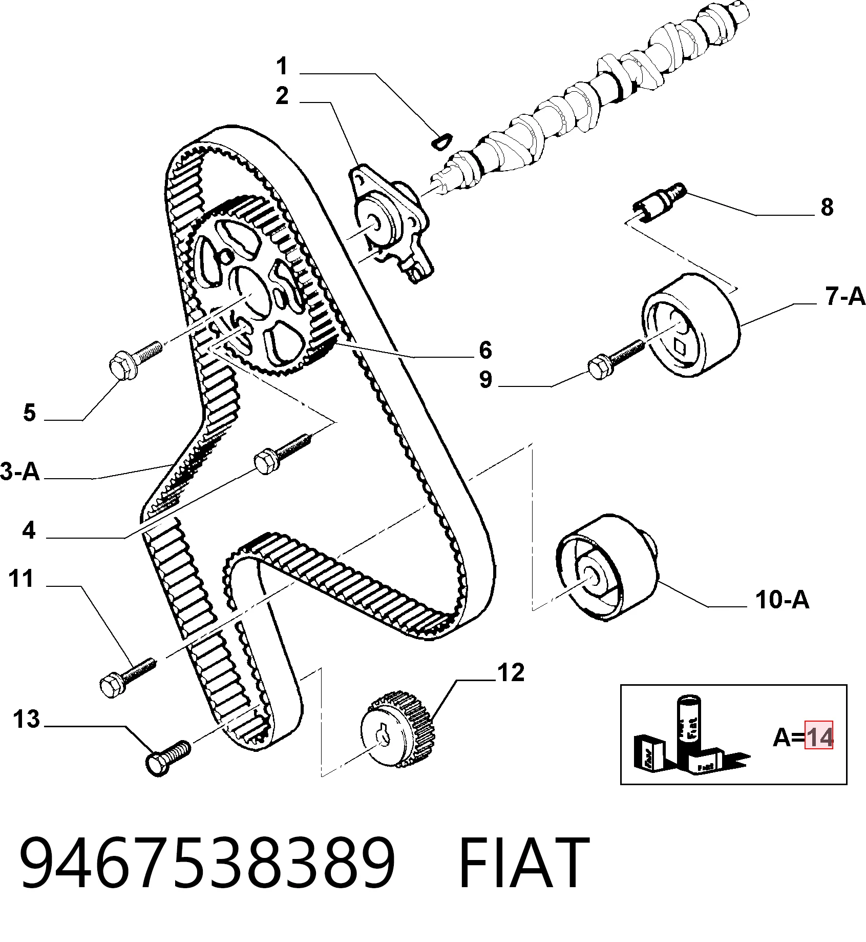 9467538389 Fiat/Alfa/Lancia