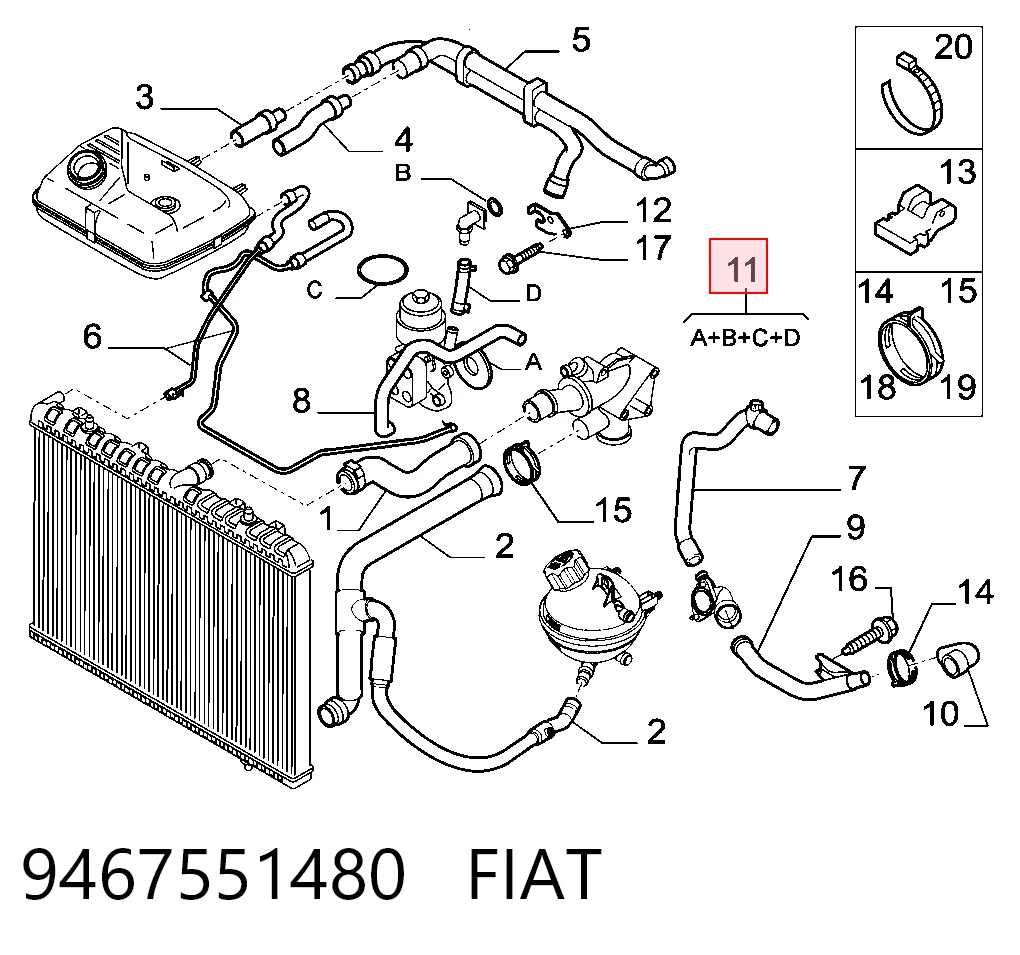 9467551480 Fiat/Alfa/Lancia
