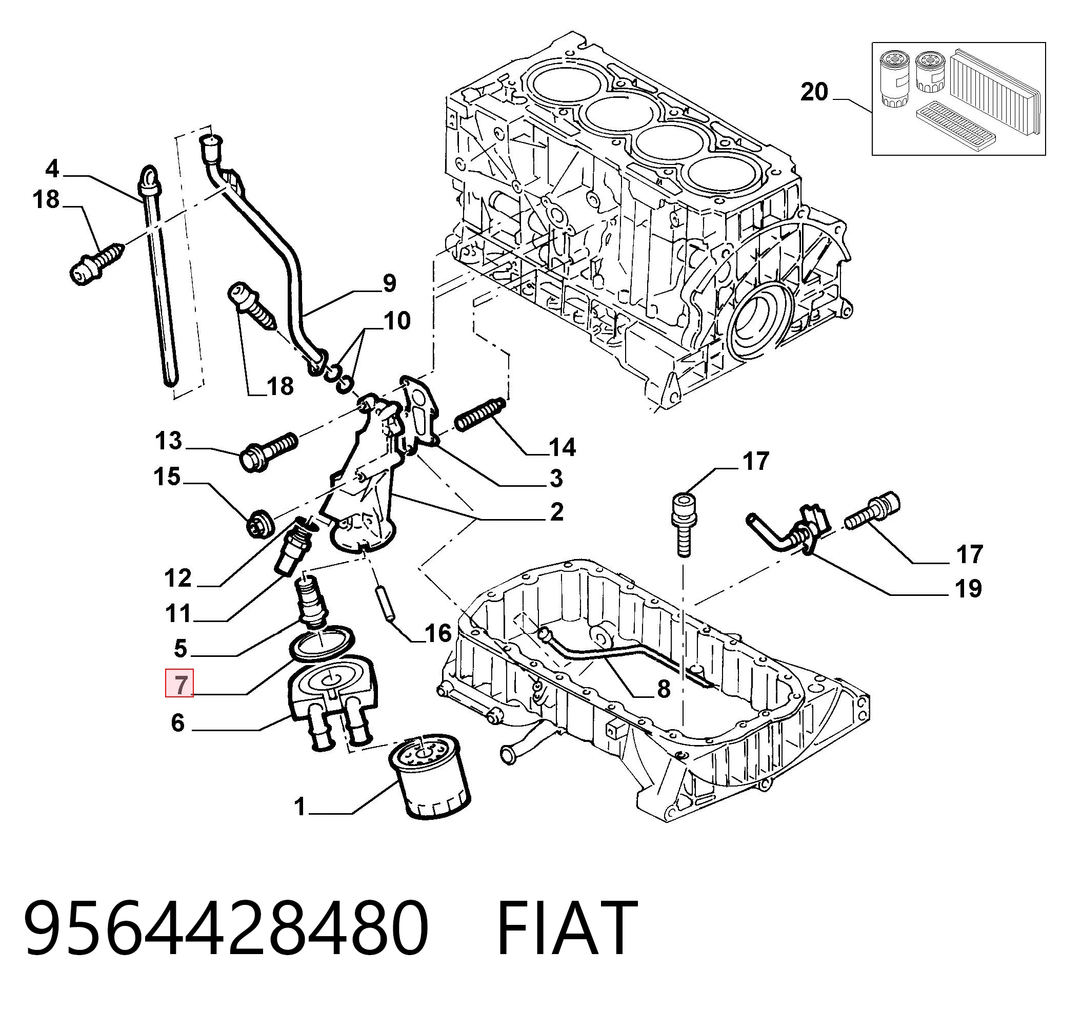 9564428480 Fiat/Alfa/Lancia