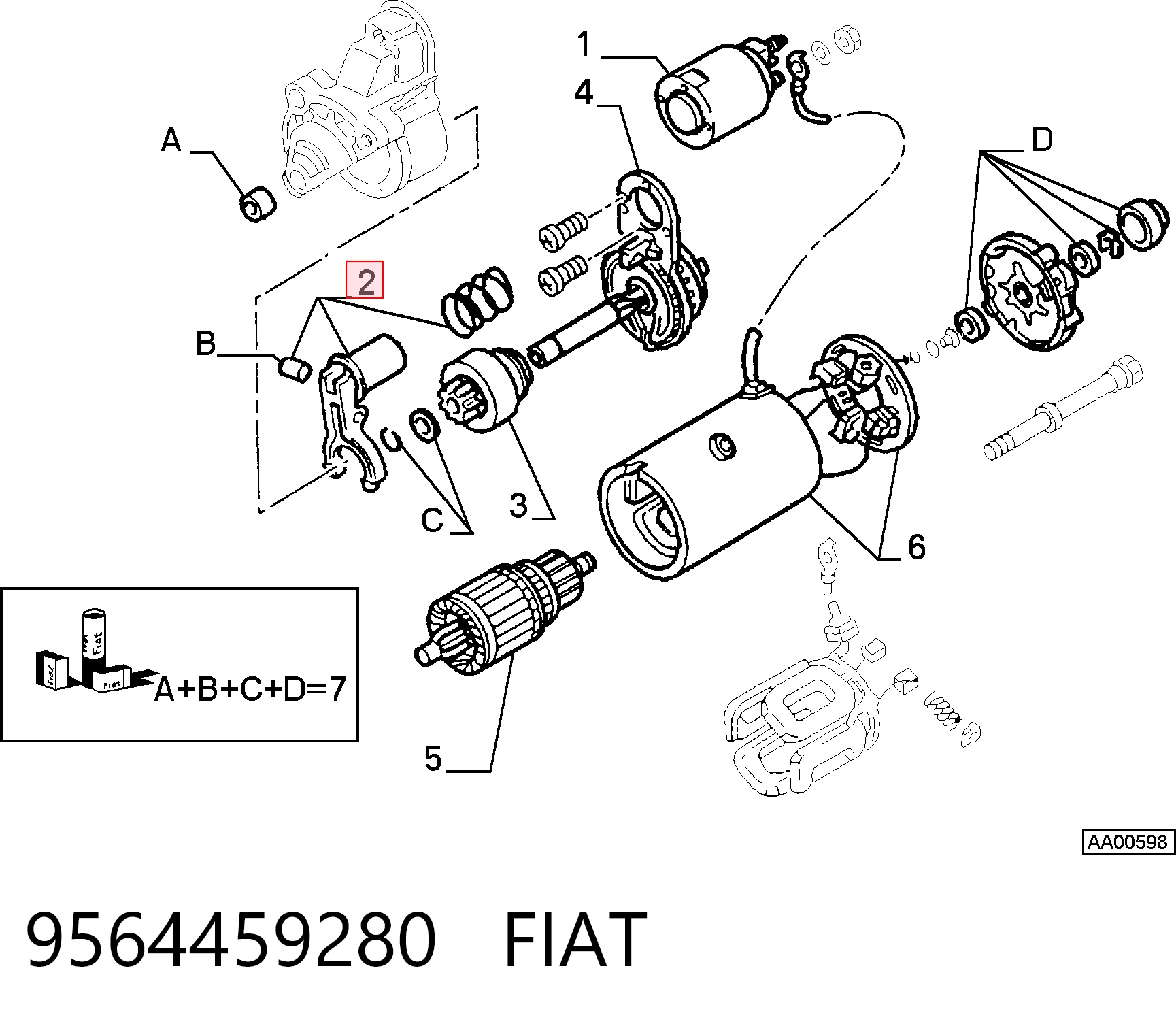 9564459280 Fiat/Alfa/Lancia