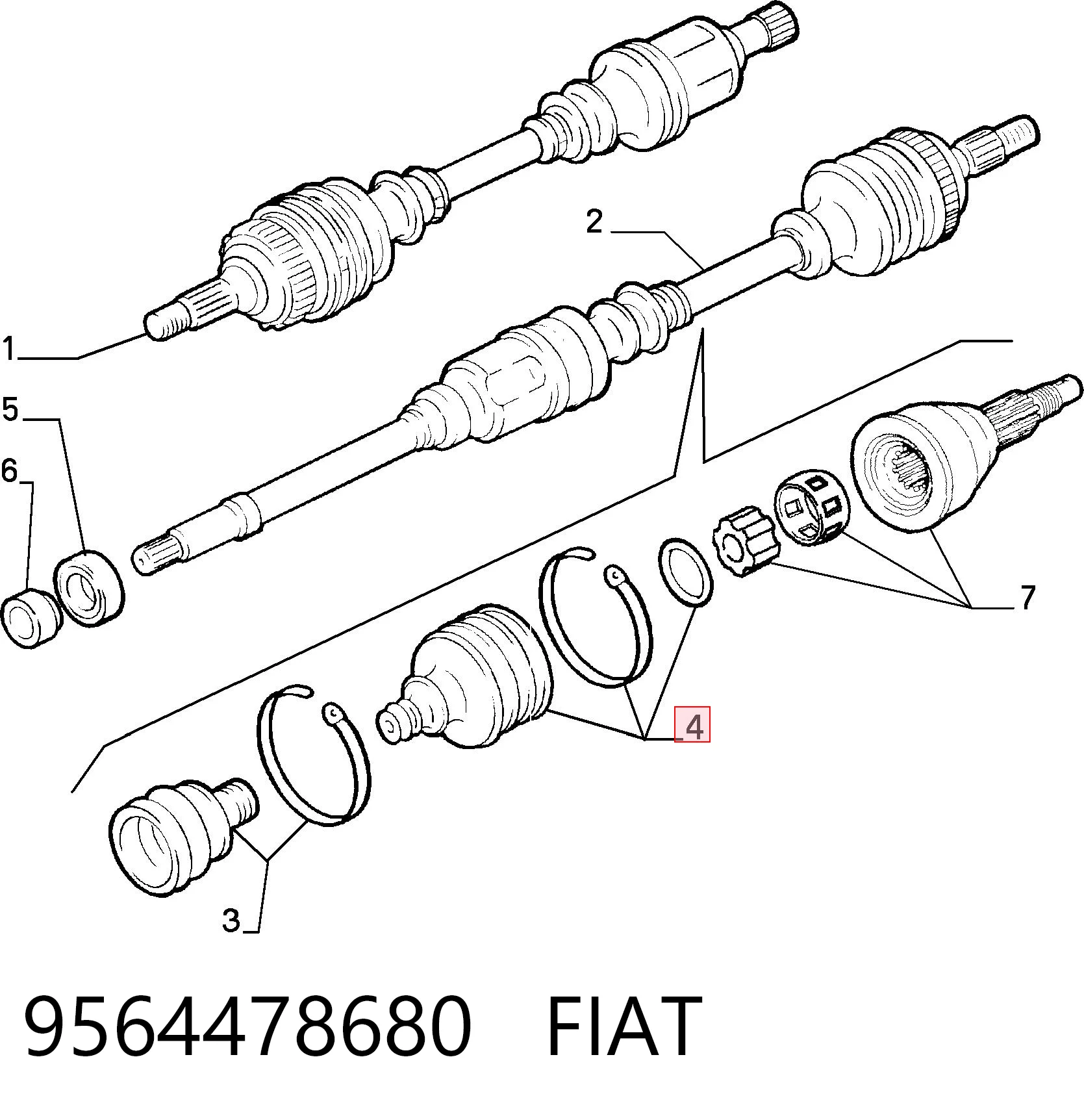 9564478680 Fiat/Alfa/Lancia