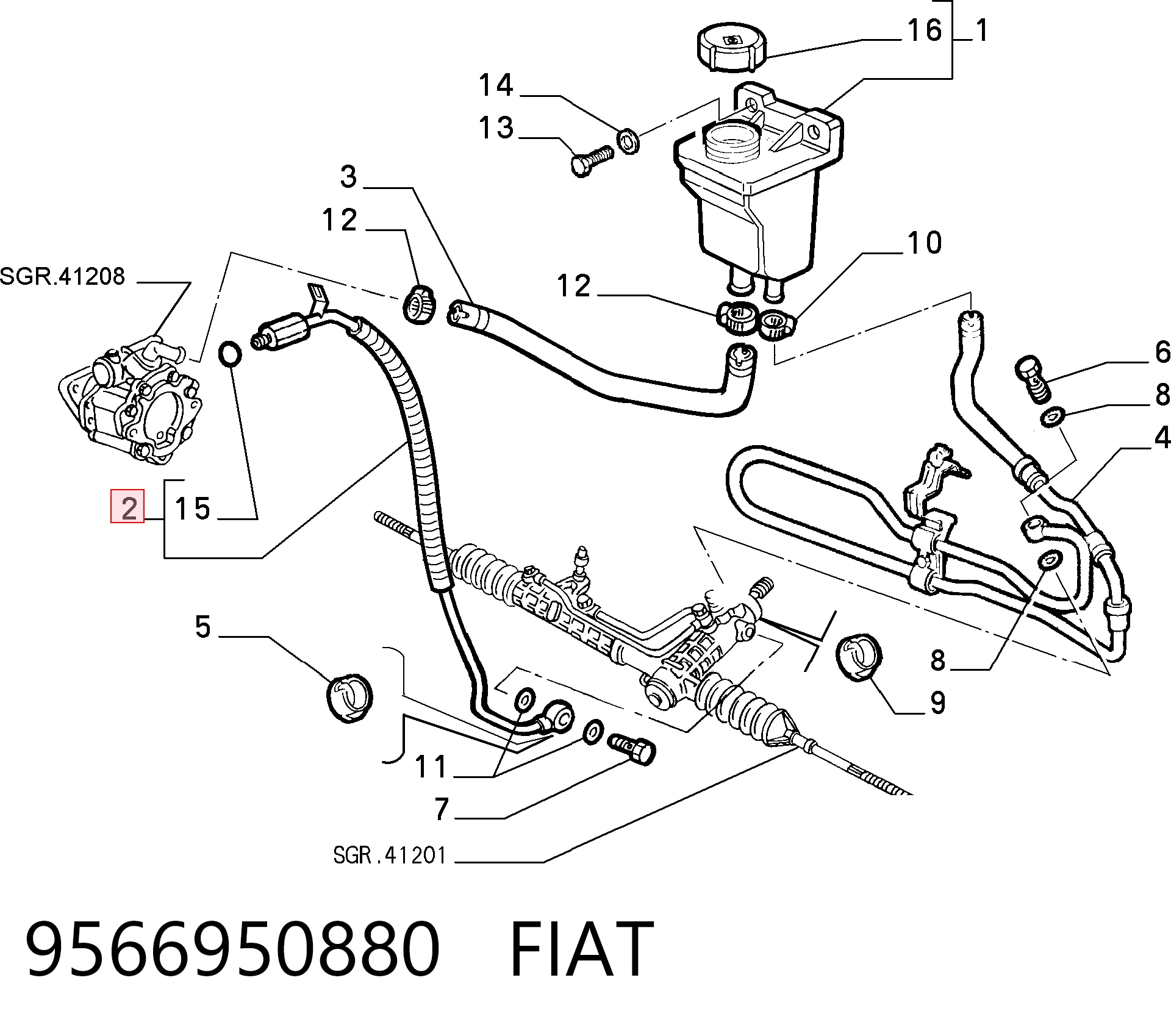 9566950880 Fiat/Alfa/Lancia