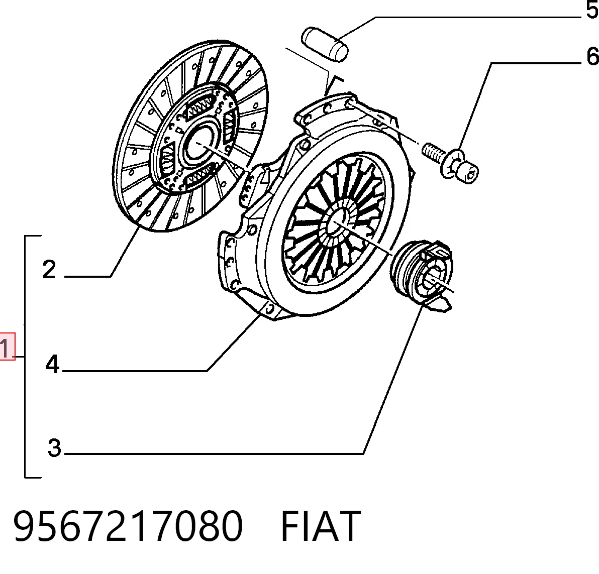 Plato de presión de embrague para Citroen Jumpy U6U