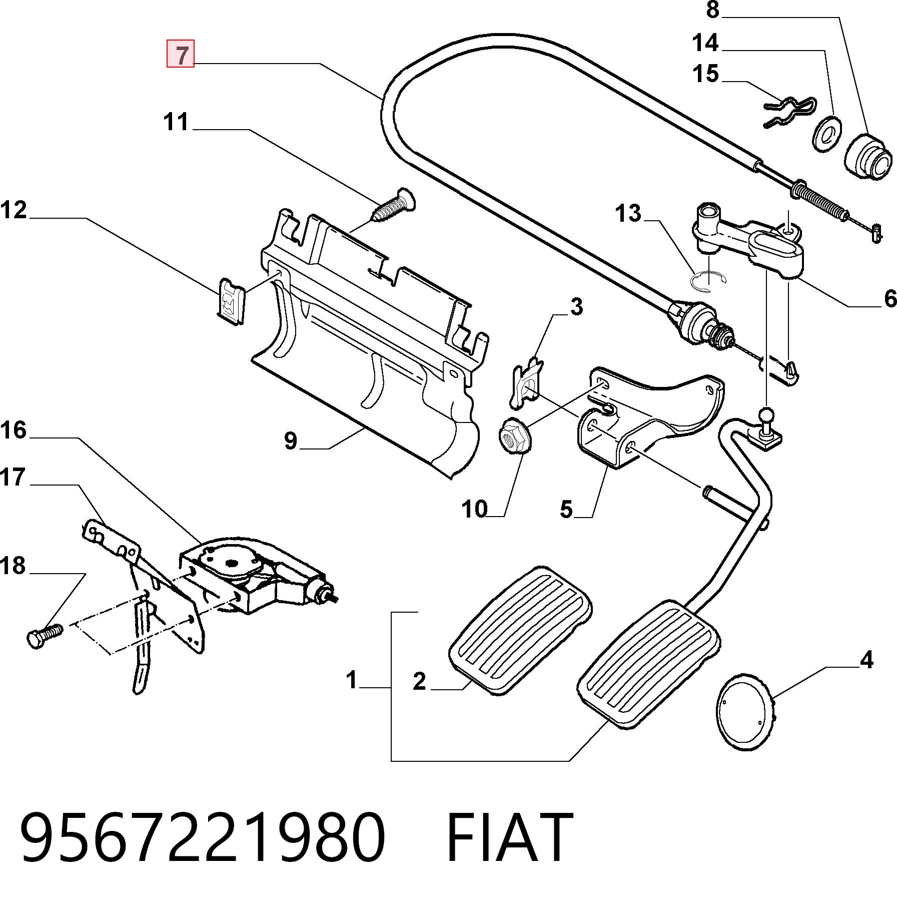 9567221980 Fiat/Alfa/Lancia