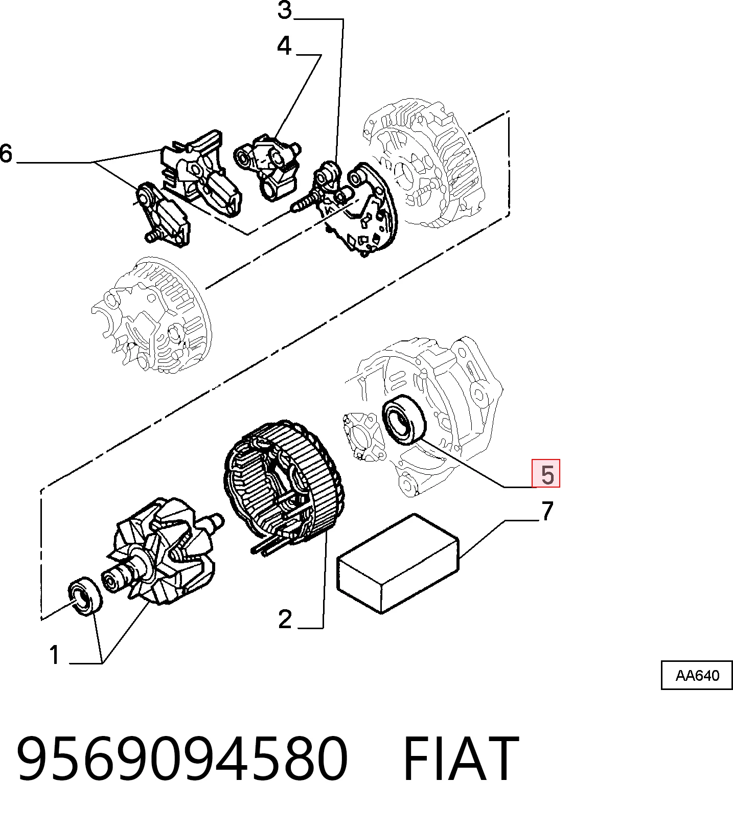 9569094580 Fiat/Alfa/Lancia