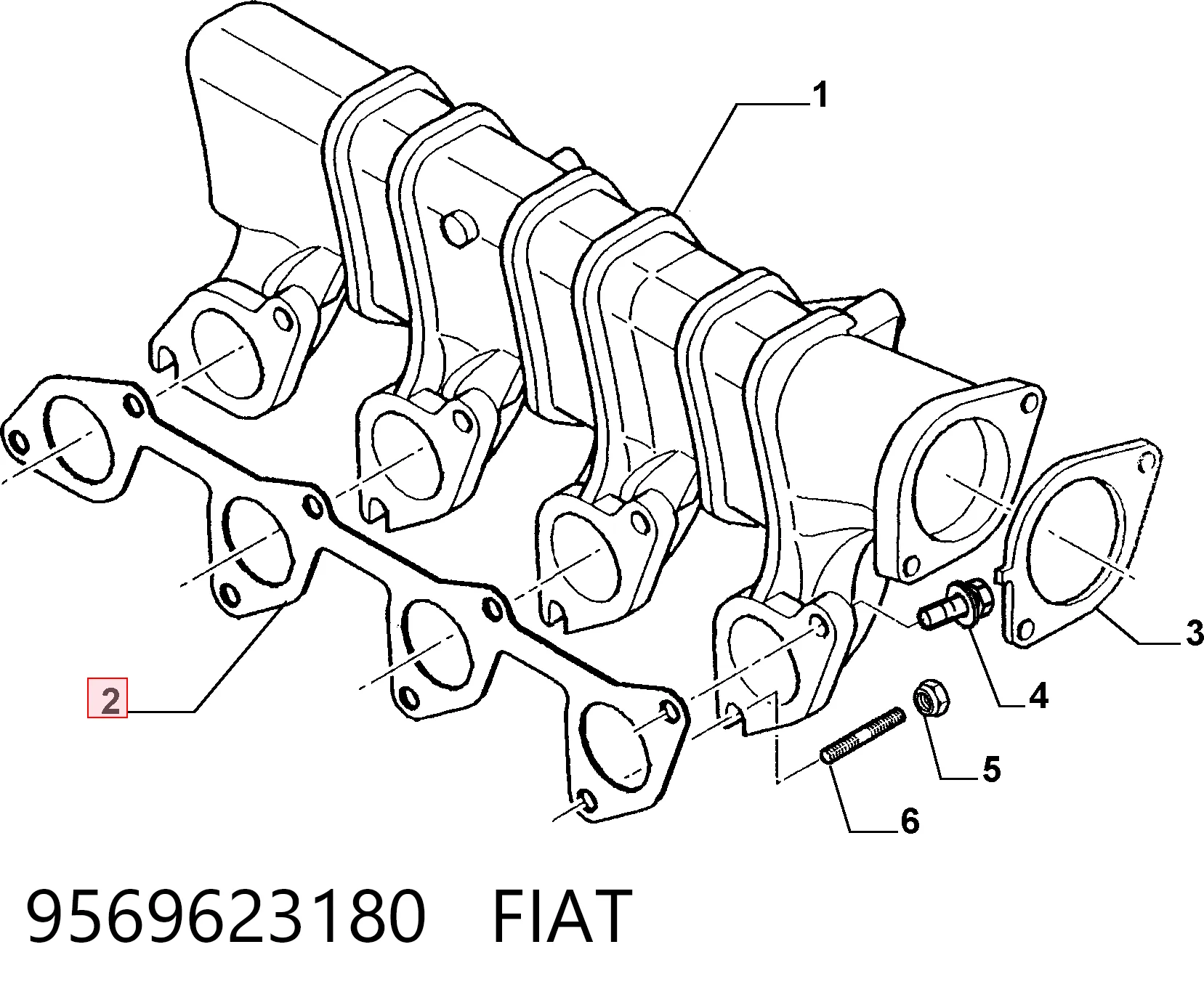 Junta de colector de admisión Fiat Ducato II desde 4,17 €