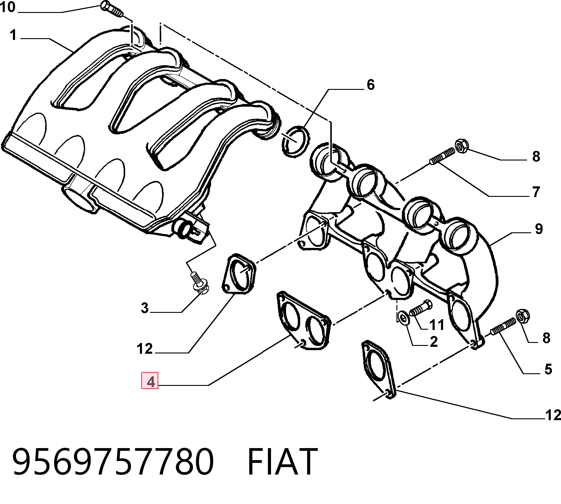 9569757780 Fiat/Alfa/Lancia