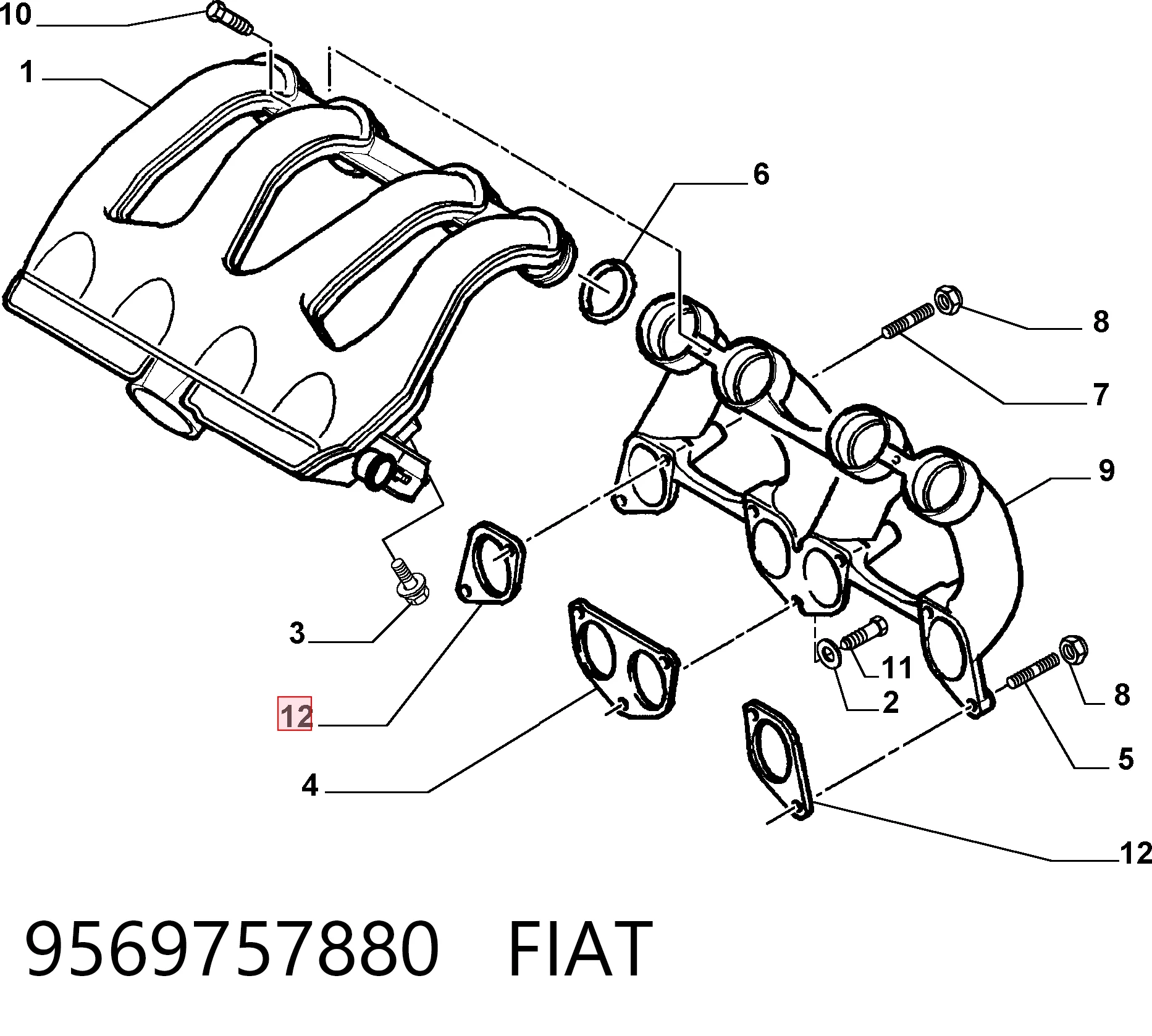 9569757880 Fiat/Alfa/Lancia