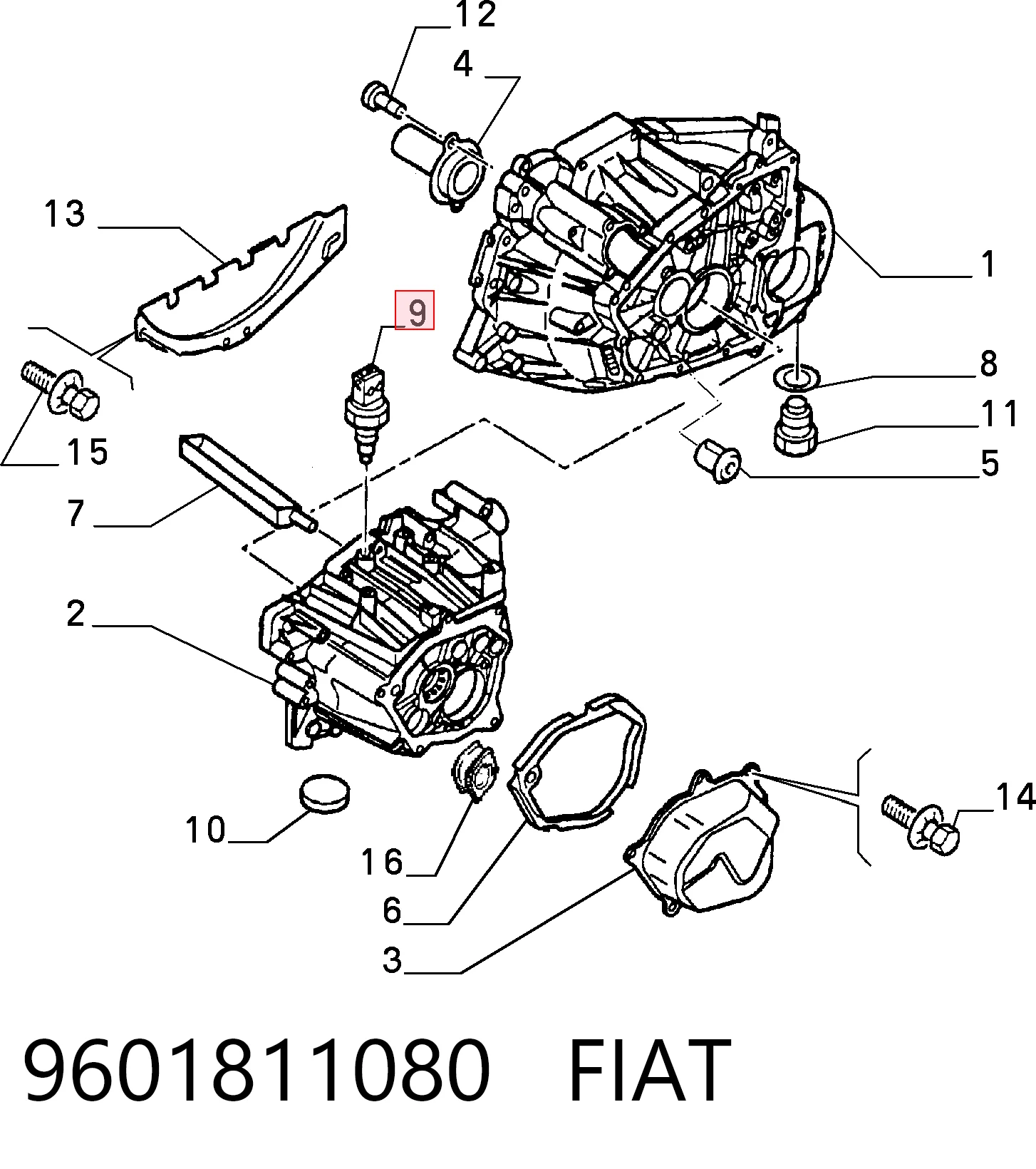 Sensor de marcha atrás para Land Rover Range Rover LP, P38A