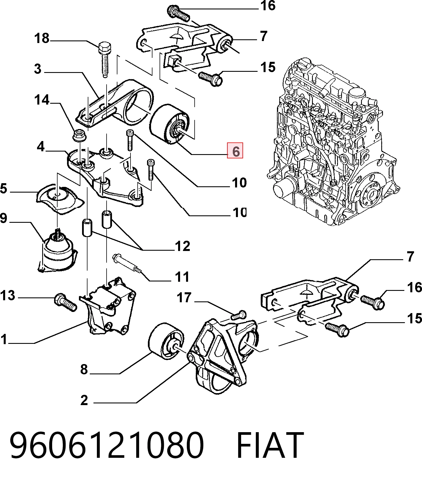 9606121080 Fiat/Alfa/Lancia