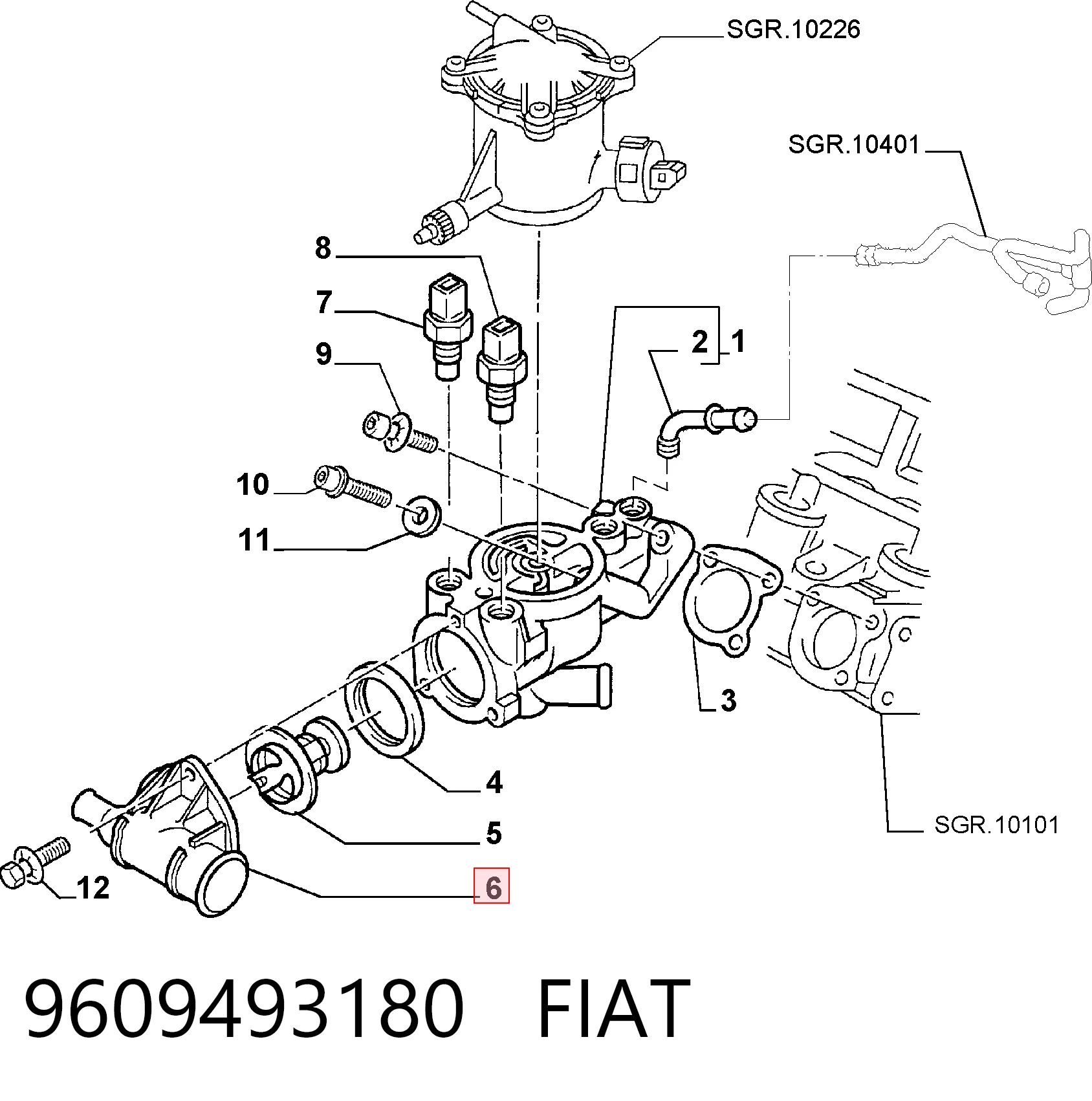 9609493180 Fiat/Alfa/Lancia