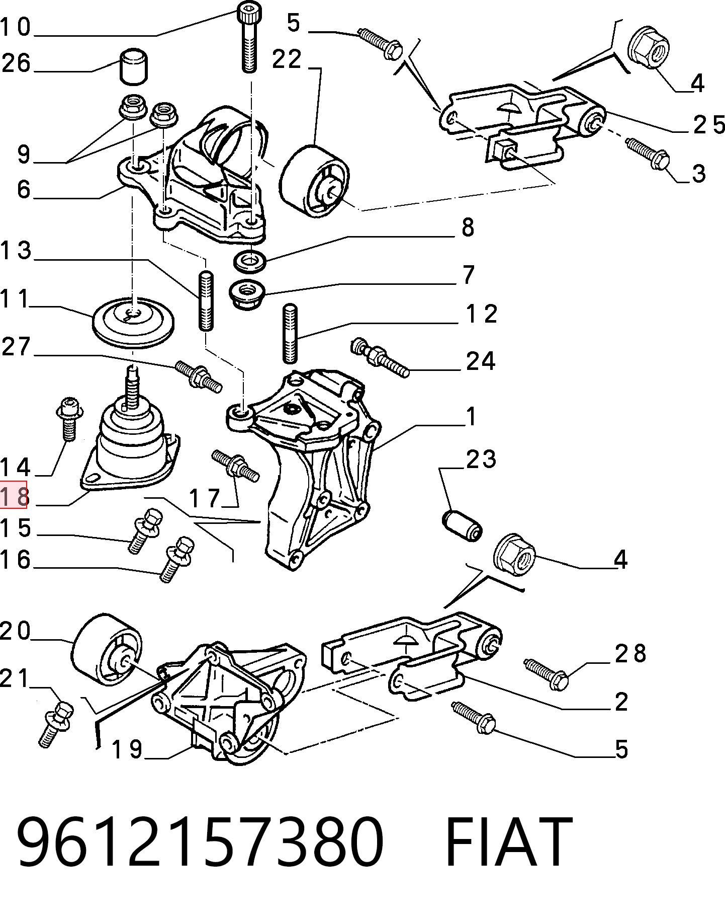 9612157380 Fiat/Alfa/Lancia