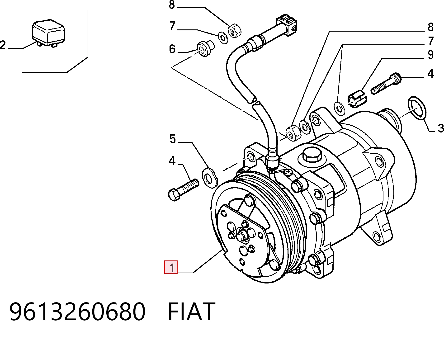 Compresor de ac para Citroen Jumper  (230L)