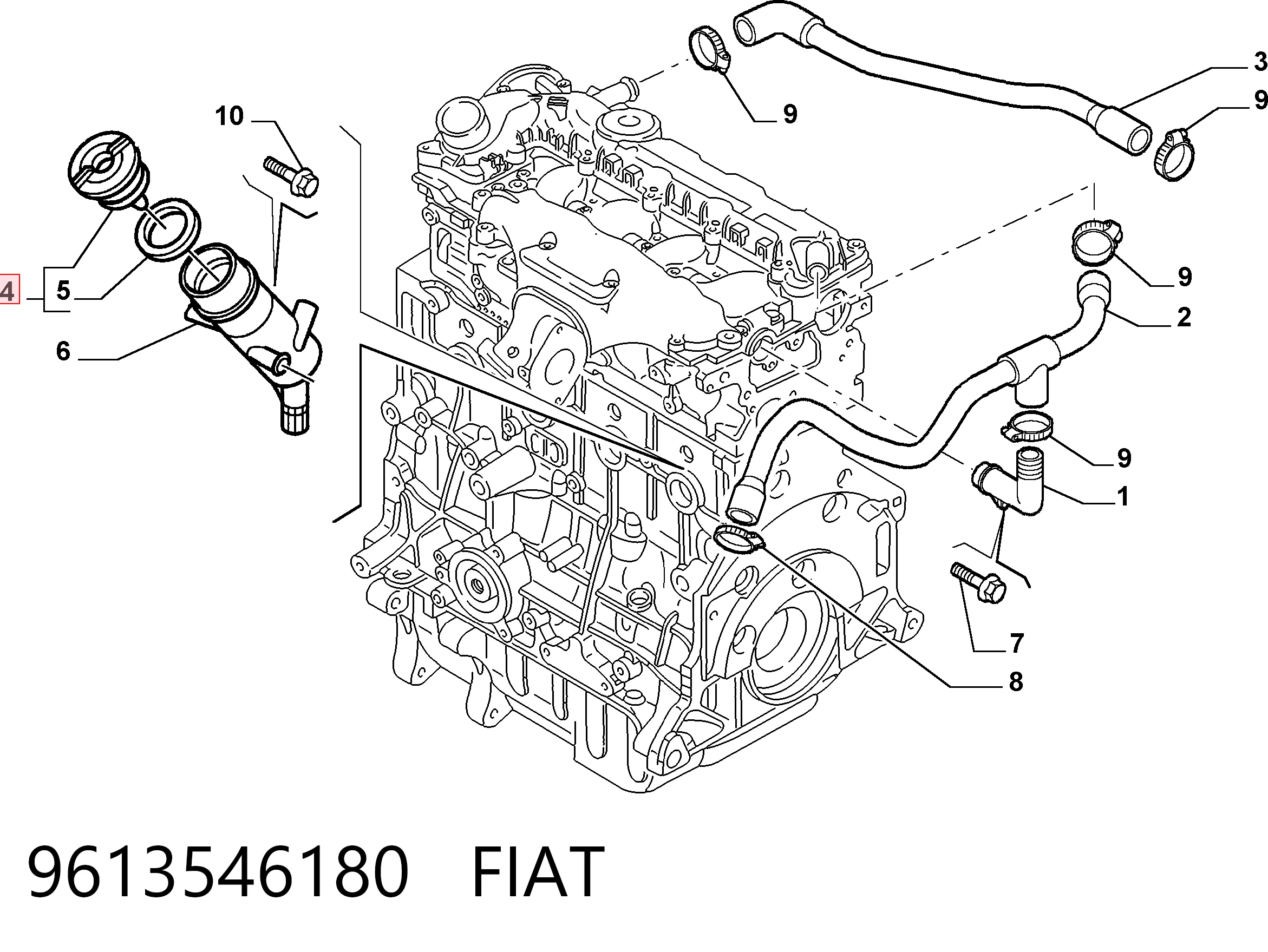 9613546180 Fiat/Alfa/Lancia