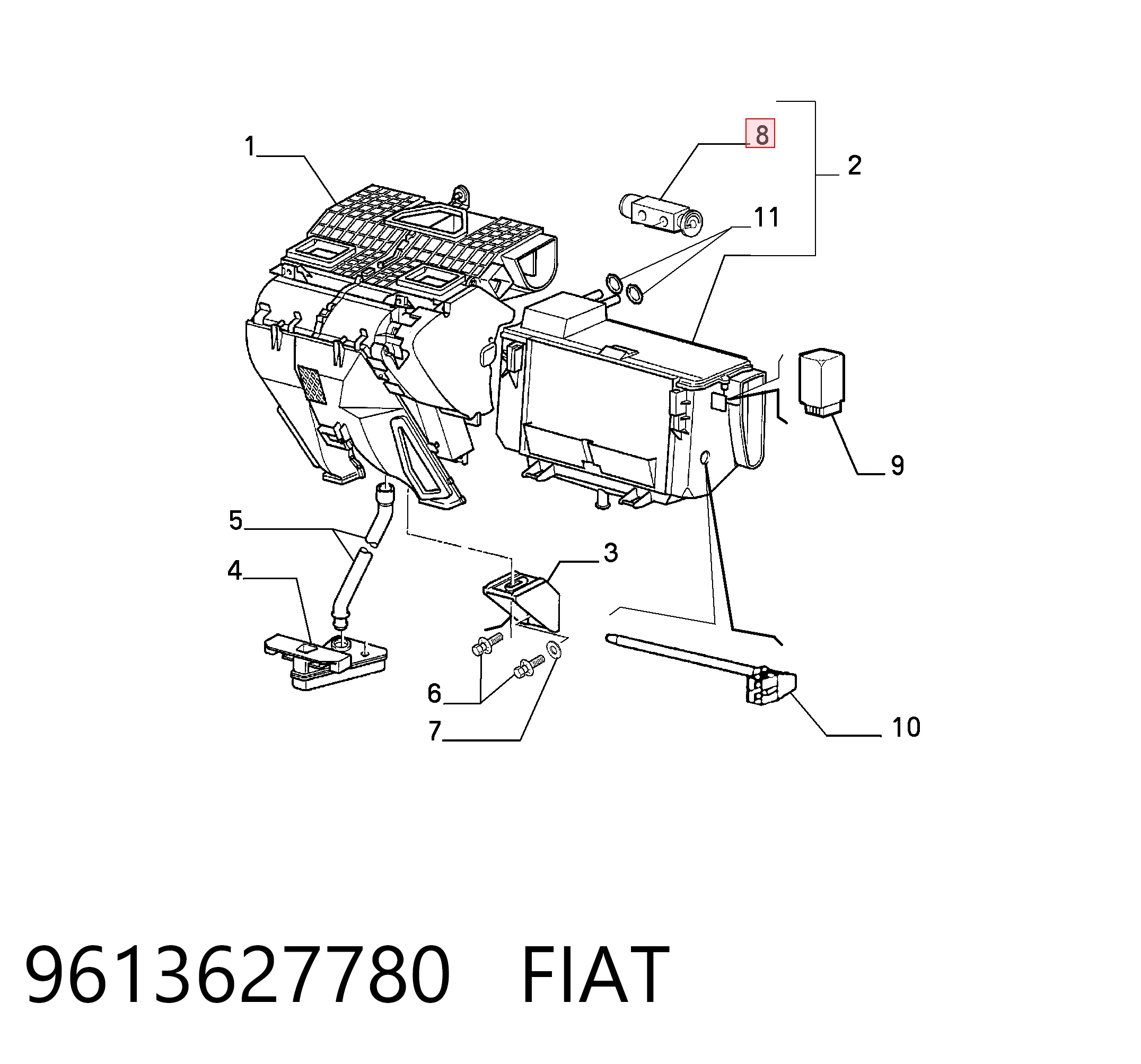 9613627780 Fiat/Alfa/Lancia
