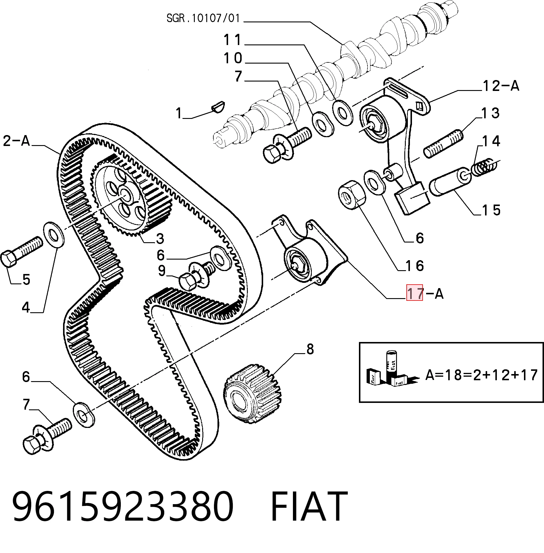 9615923380 Fiat/Alfa/Lancia