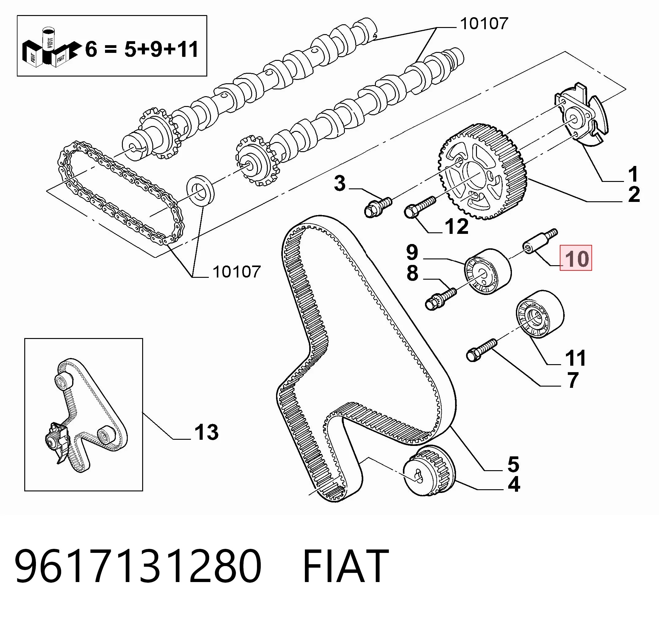 9617131280 Fiat/Alfa/Lancia