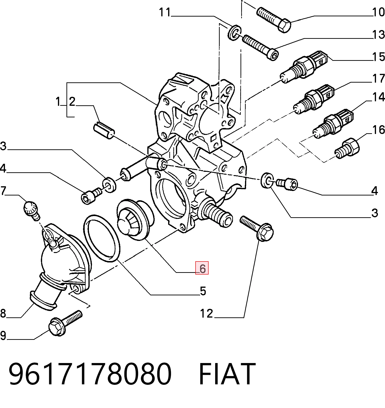 9617178080 Fiat/Alfa/Lancia
