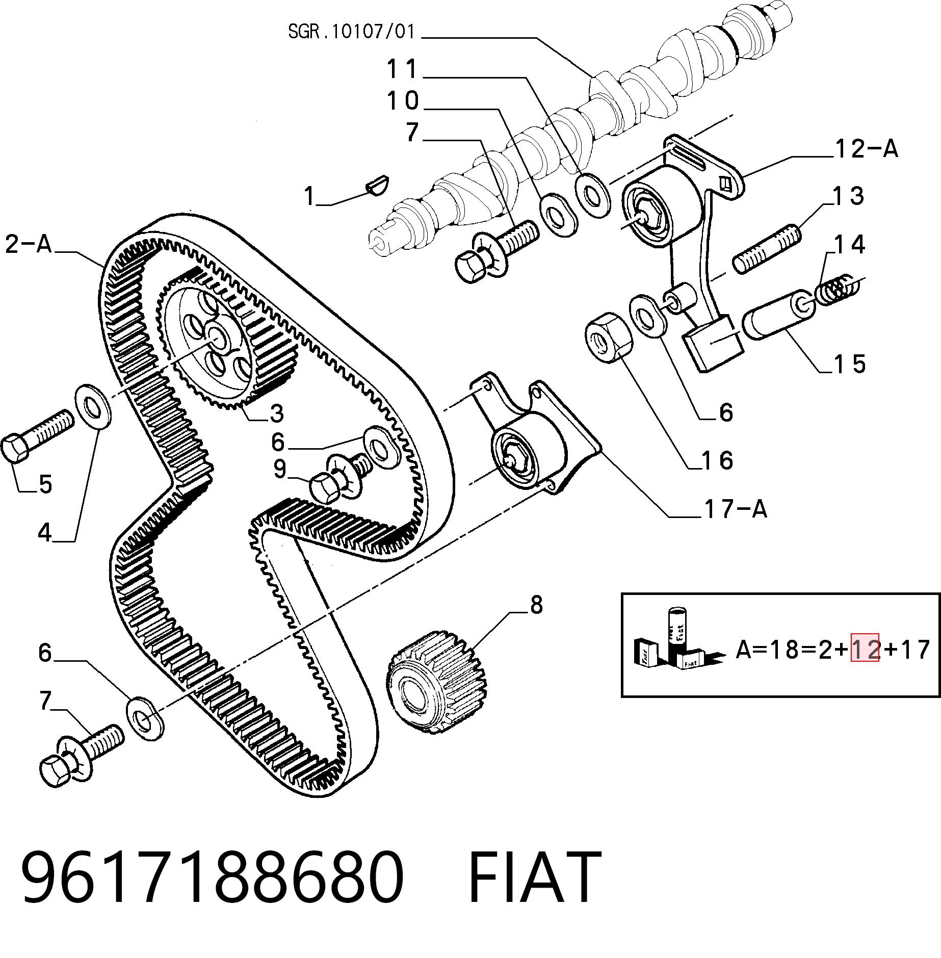 9617188680 Fiat/Alfa/Lancia