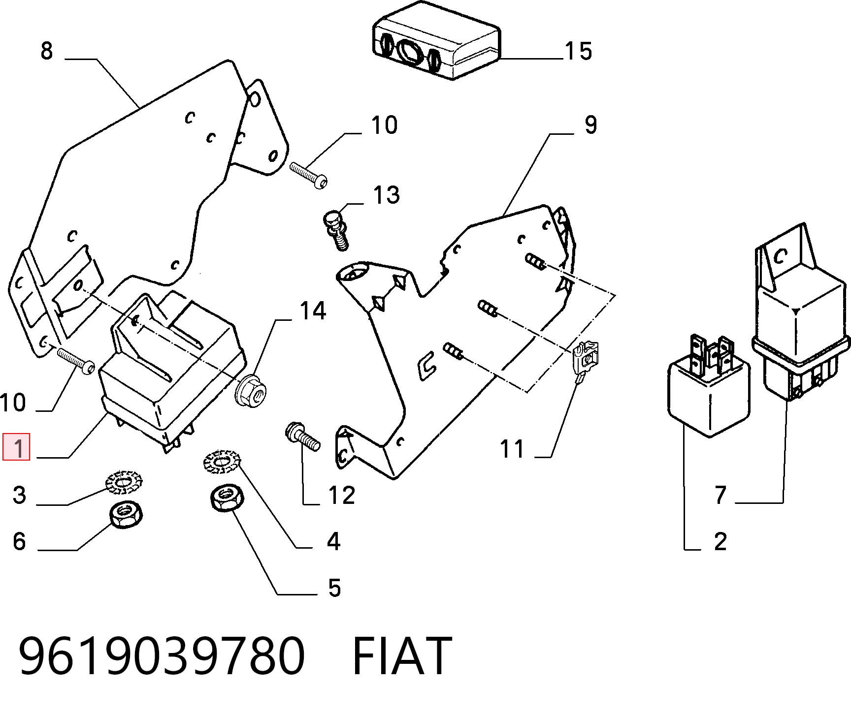 9619039780 Fiat/Alfa/Lancia