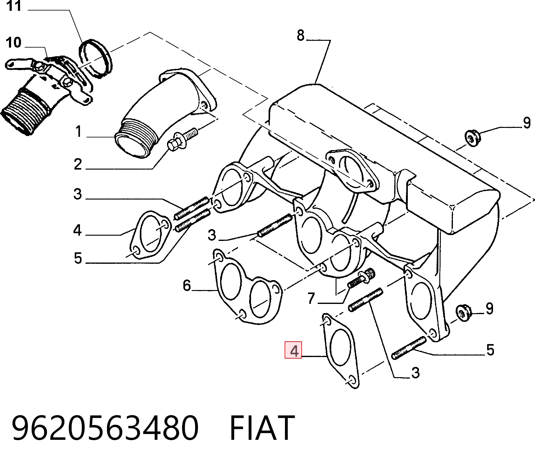 9620563480 Fiat/Alfa/Lancia