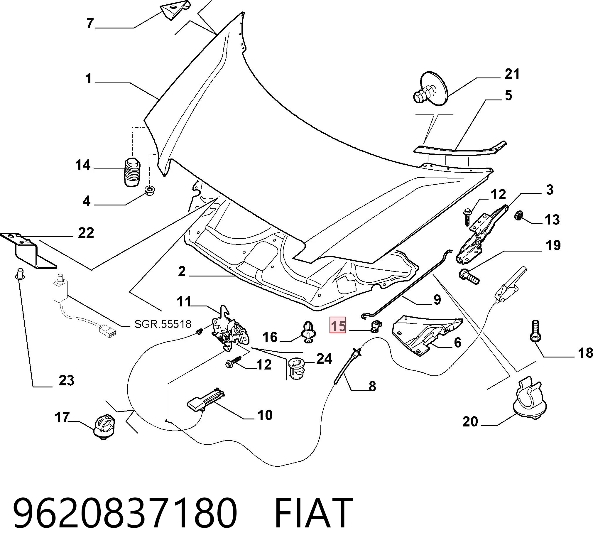 9620837180 Fiat/Alfa/Lancia