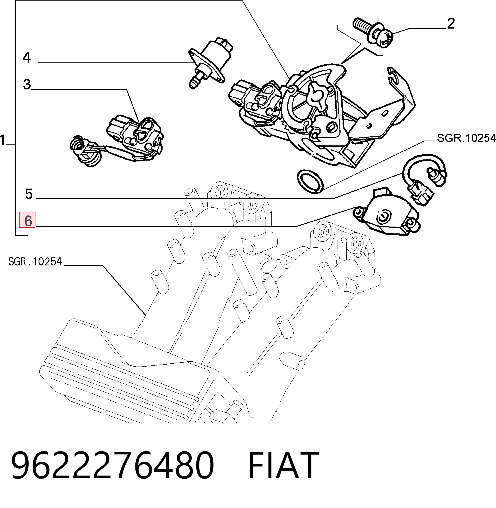 Sensor TPS para Fiat Ducato 230L