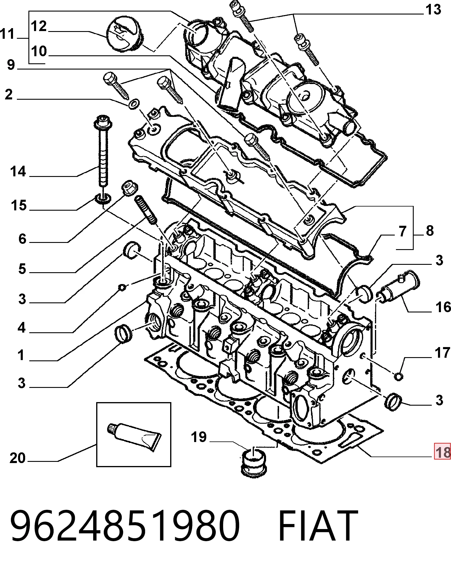 9624851980 Fiat/Alfa/Lancia