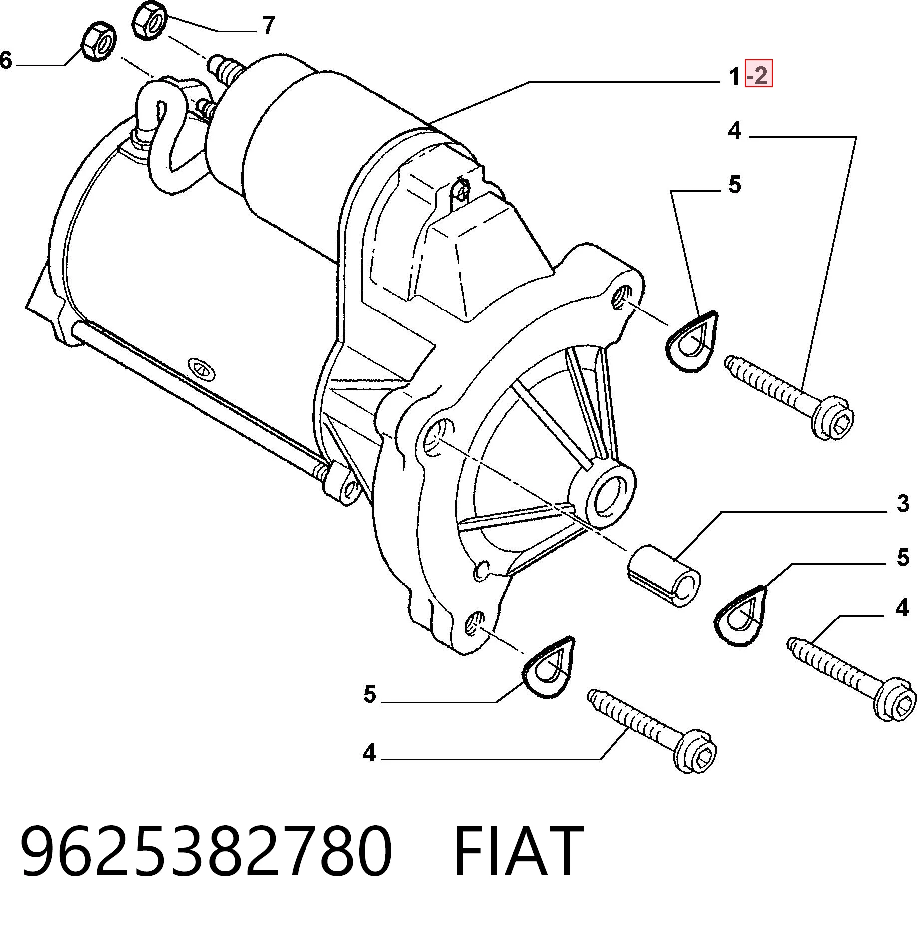 9625382780 Fiat/Alfa/Lancia