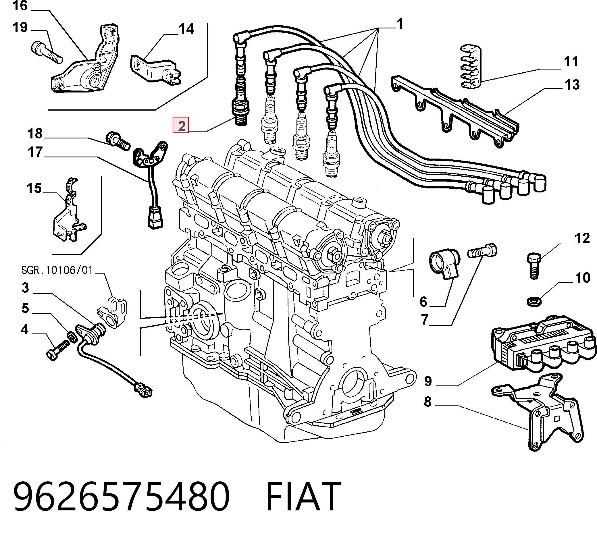 9626575480 Fiat/Alfa/Lancia