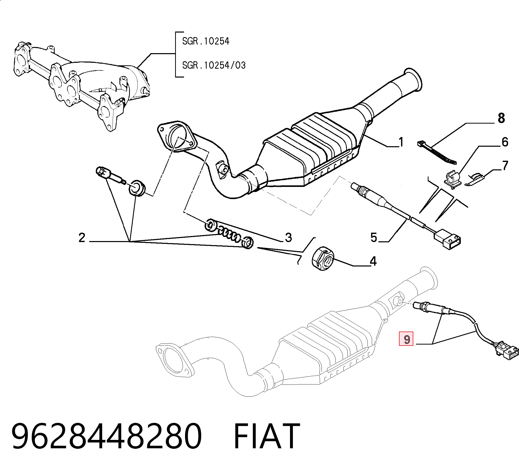 9628448280 Fiat/Alfa/Lancia