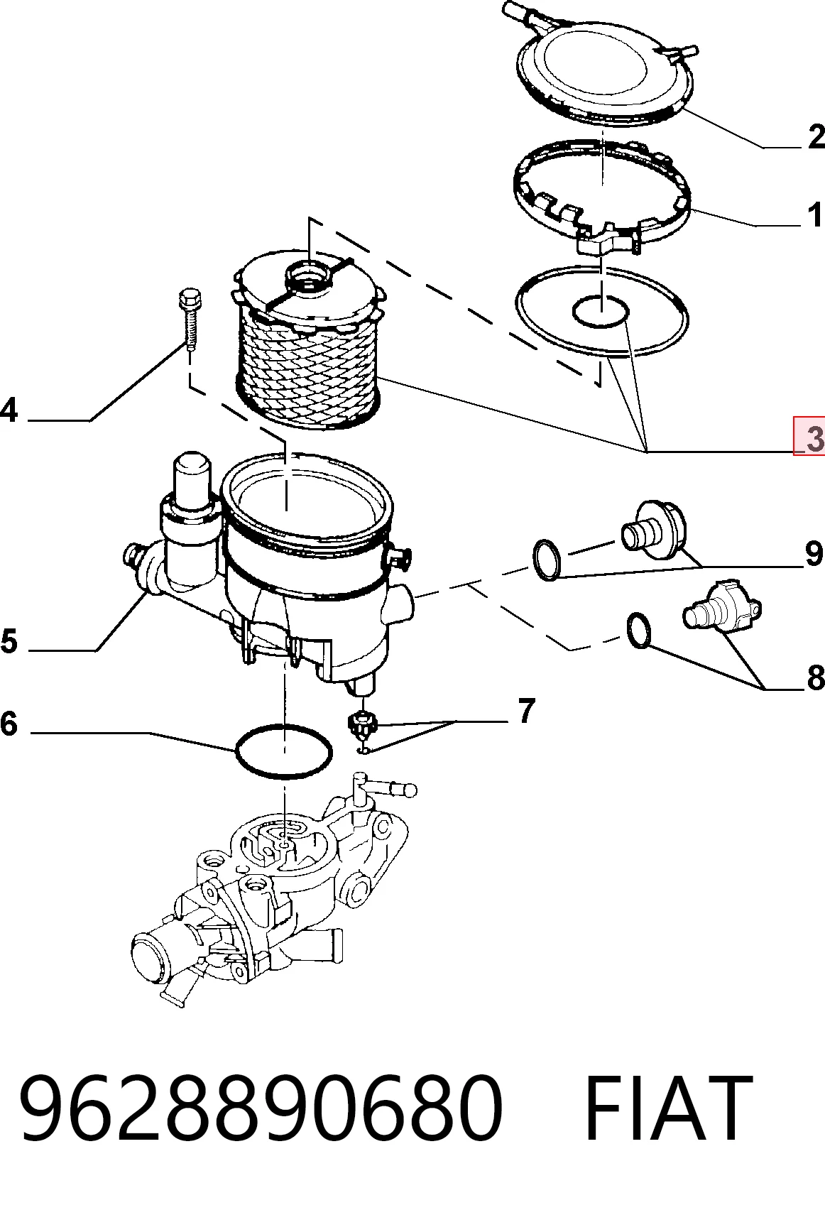 9628890680 Fiat/Alfa/Lancia