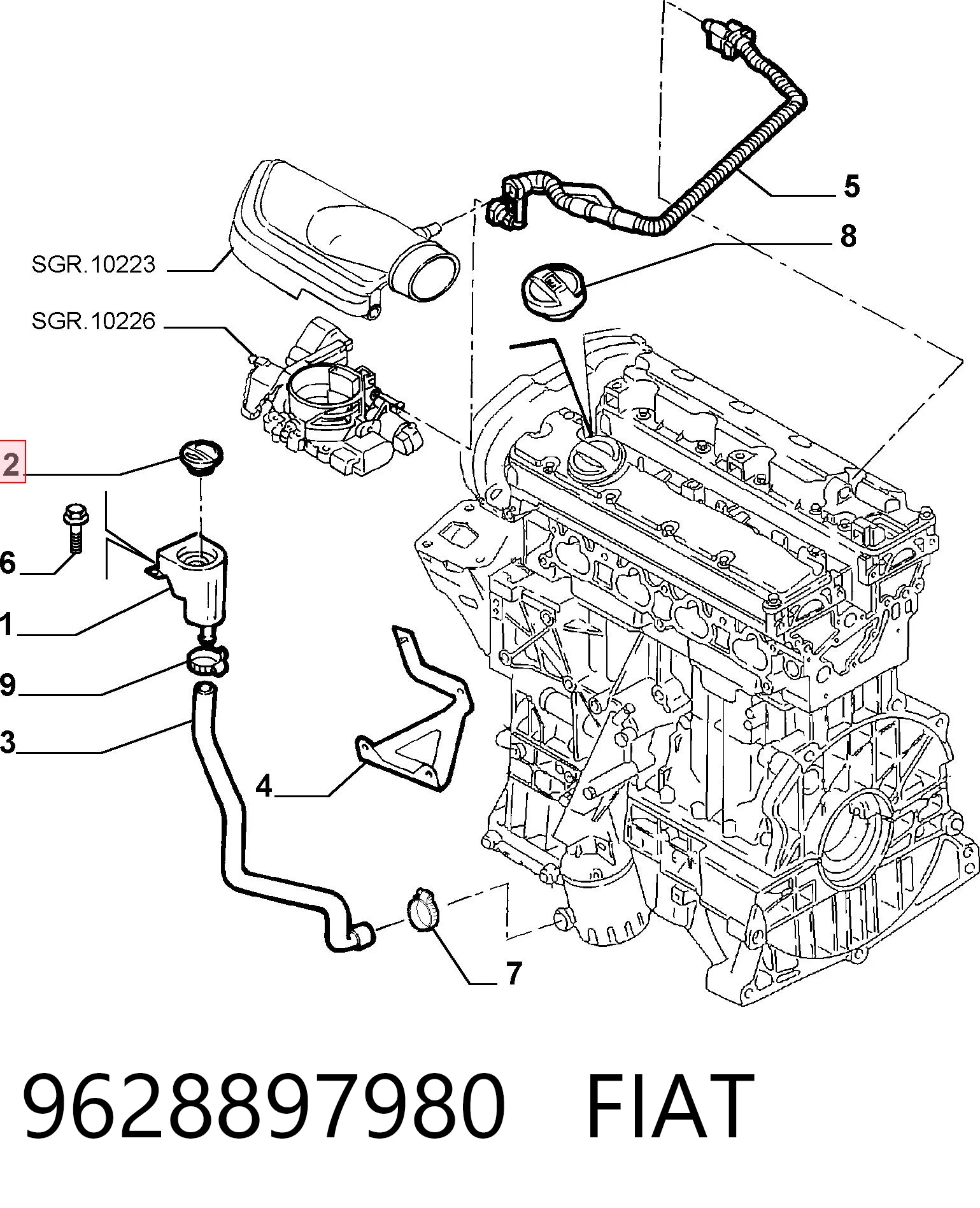 9628897980 Fiat/Alfa/Lancia